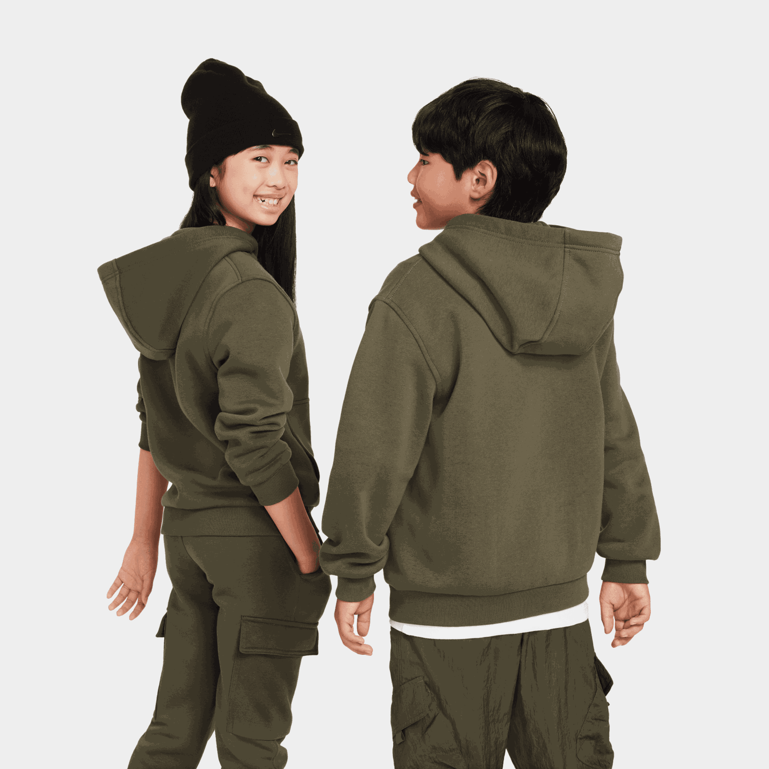 Club Fleece Big Kids' Full-Zip, huvjacka - full image 2