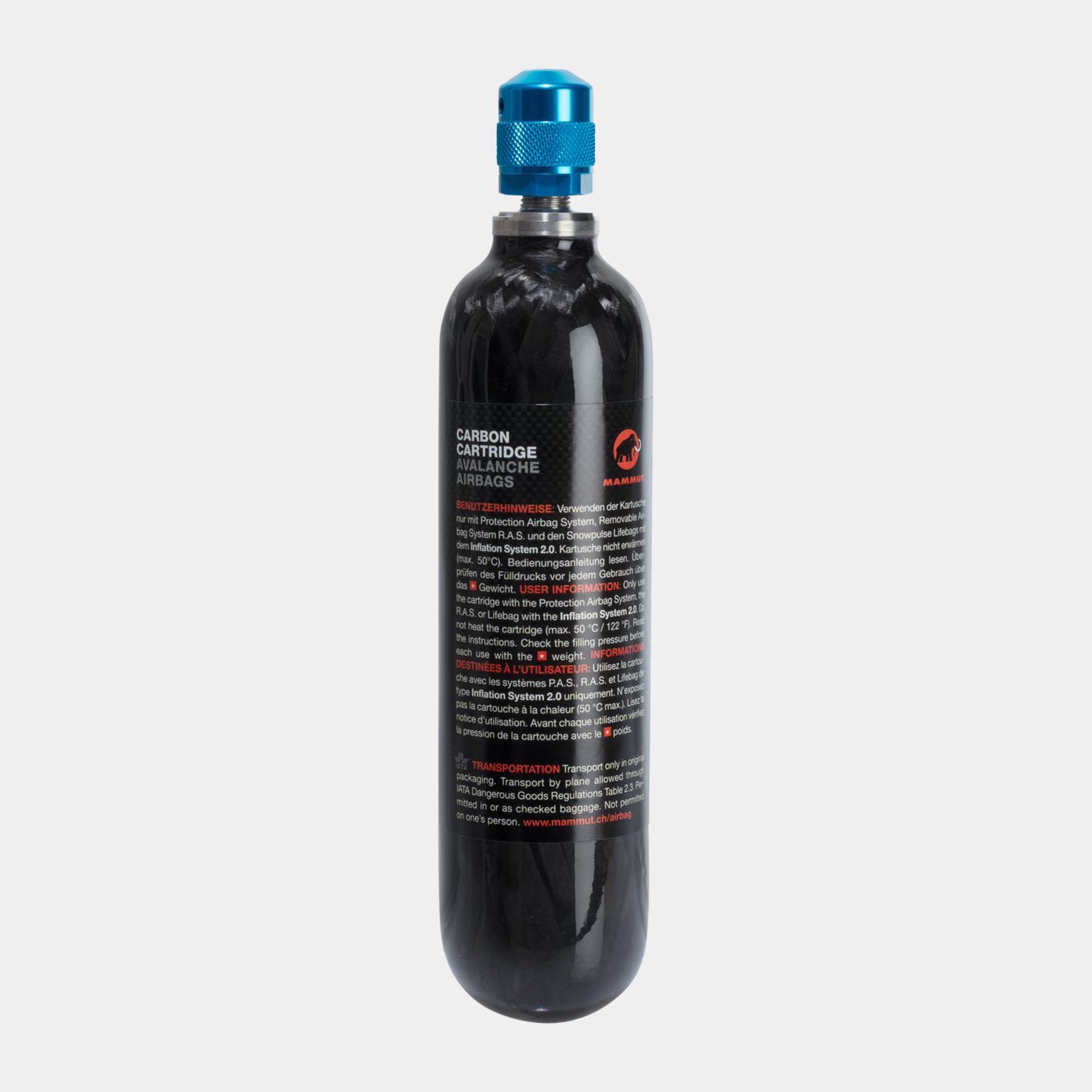 Snow Safety Acc. Carbon Cartridge 300 bar Non-Refillable 24/, luftpatron till lavinryggsäck 25/26 - full image 3