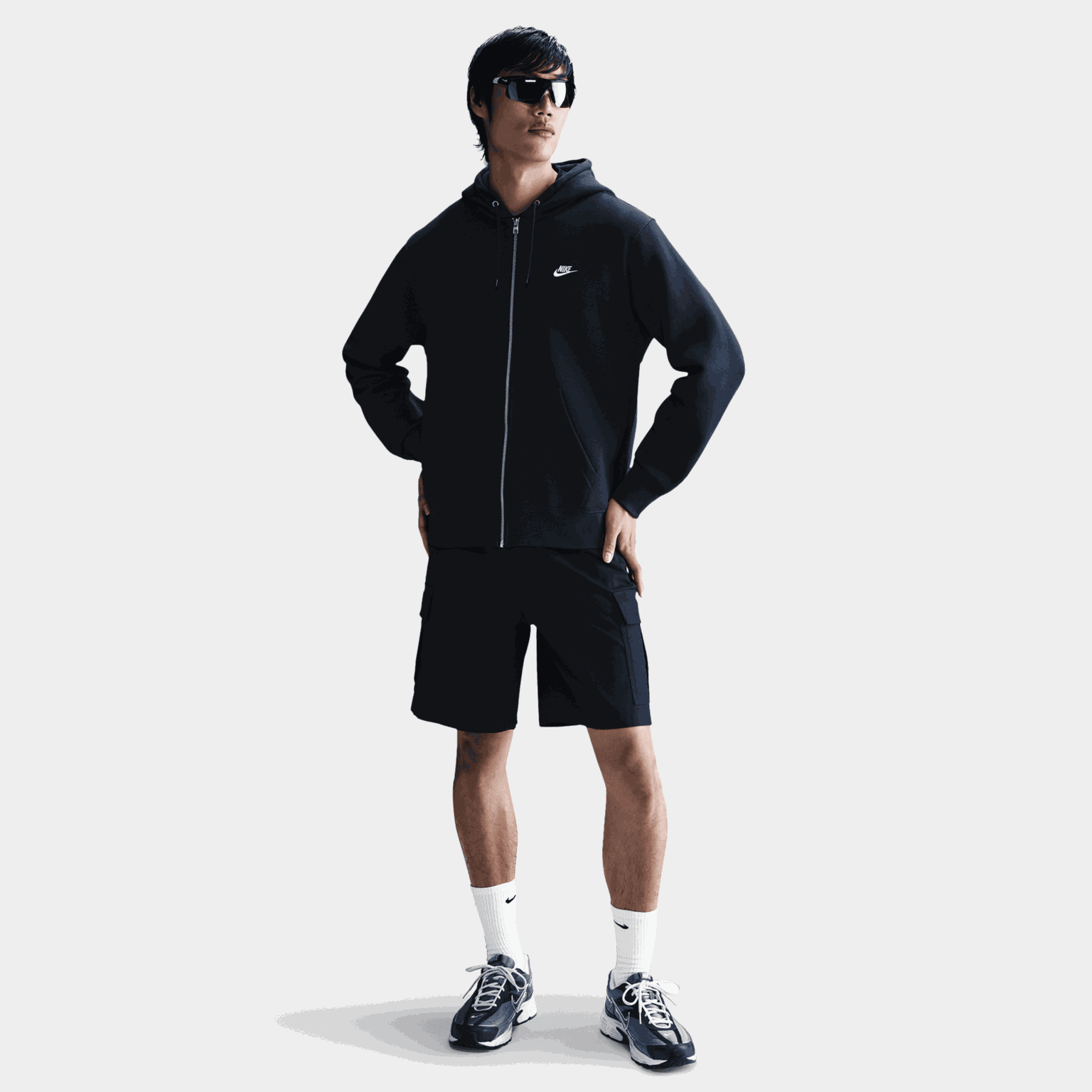 Club Full-Zip Fleece Hood, huvjacka, herr - full image 1