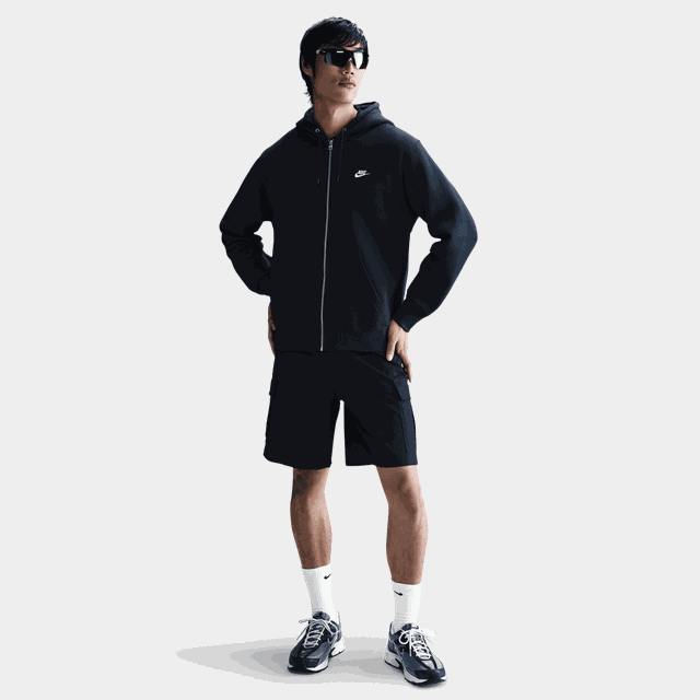 Club Full-Zip Fleece Hood, huvjacka, herr - Hoodtröjor
