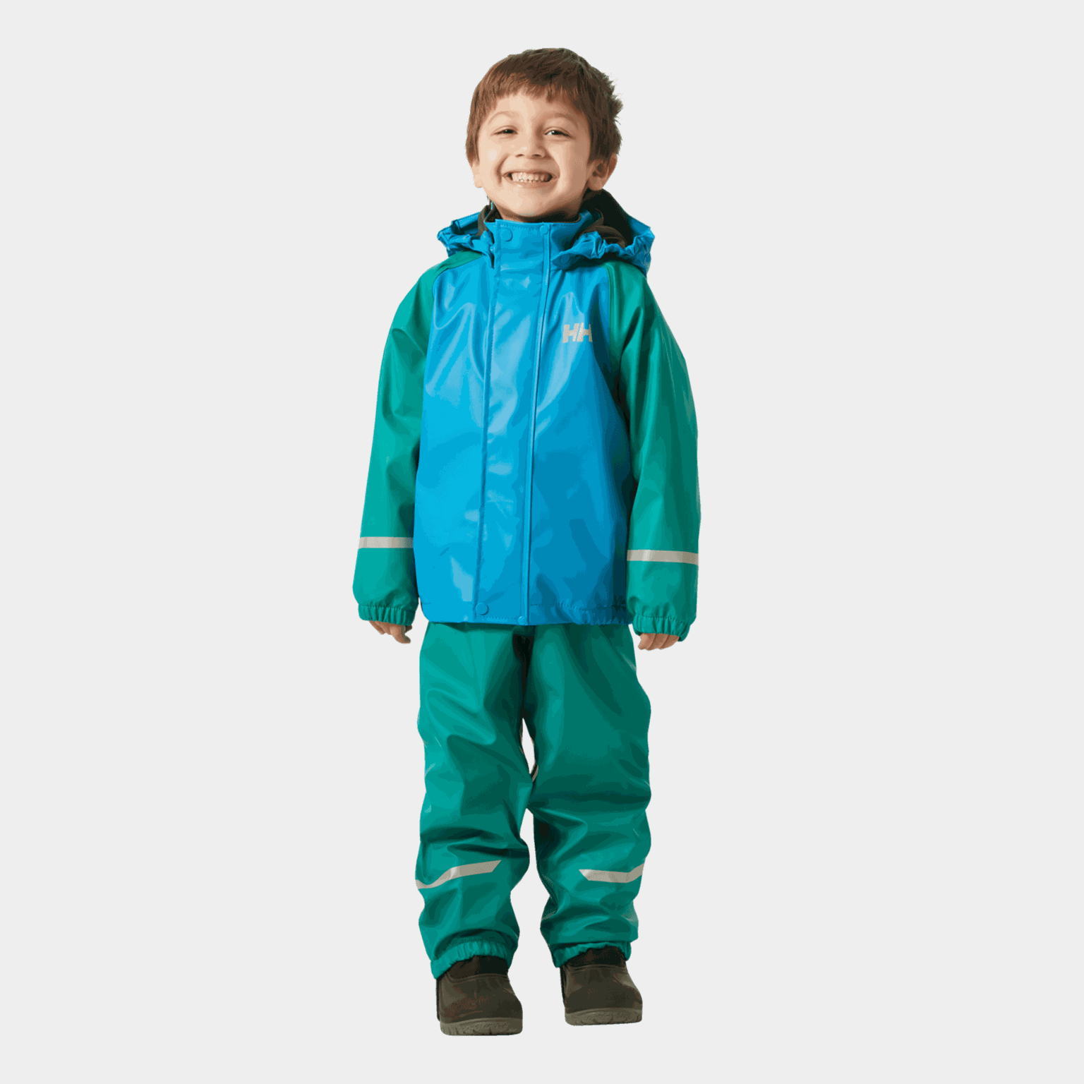 Bergen Fleece PU Rainset 2.0, regnställ barn - full image 1