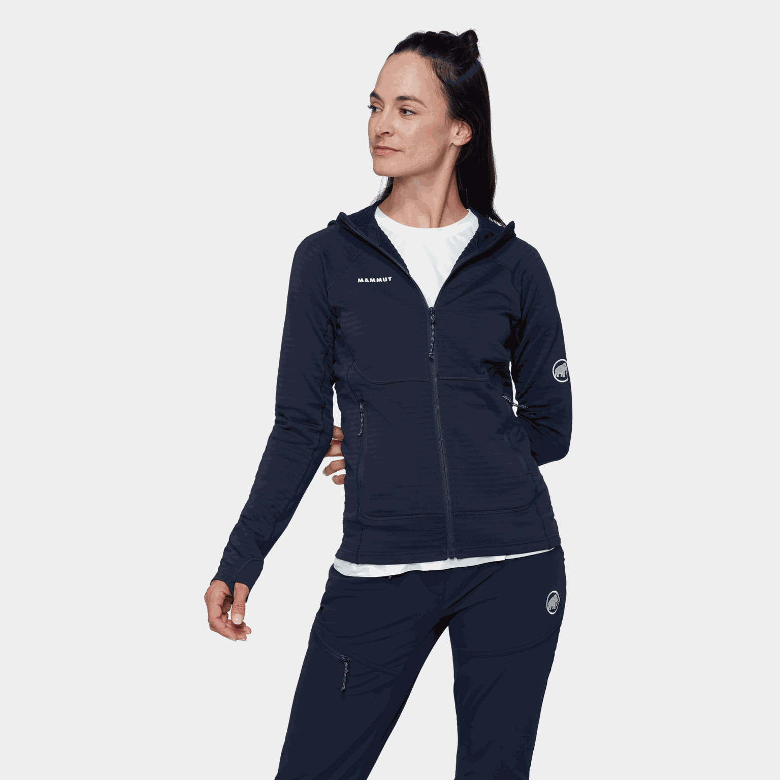 Taiss ML Hooded Jacket, fleecejacka, dam - full image 2