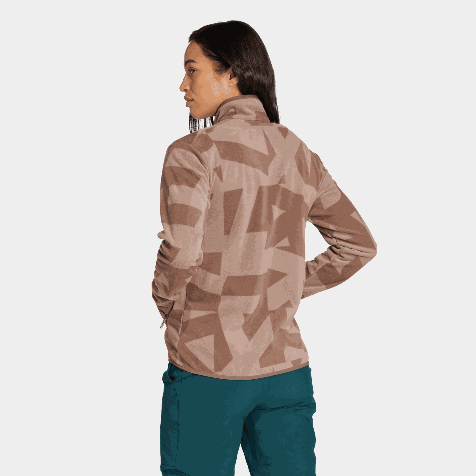 MT AOP FZ FL, Terrex Multi Printed Full-Zip Fleece Jacket, fleecejacka, dam - full image 3
