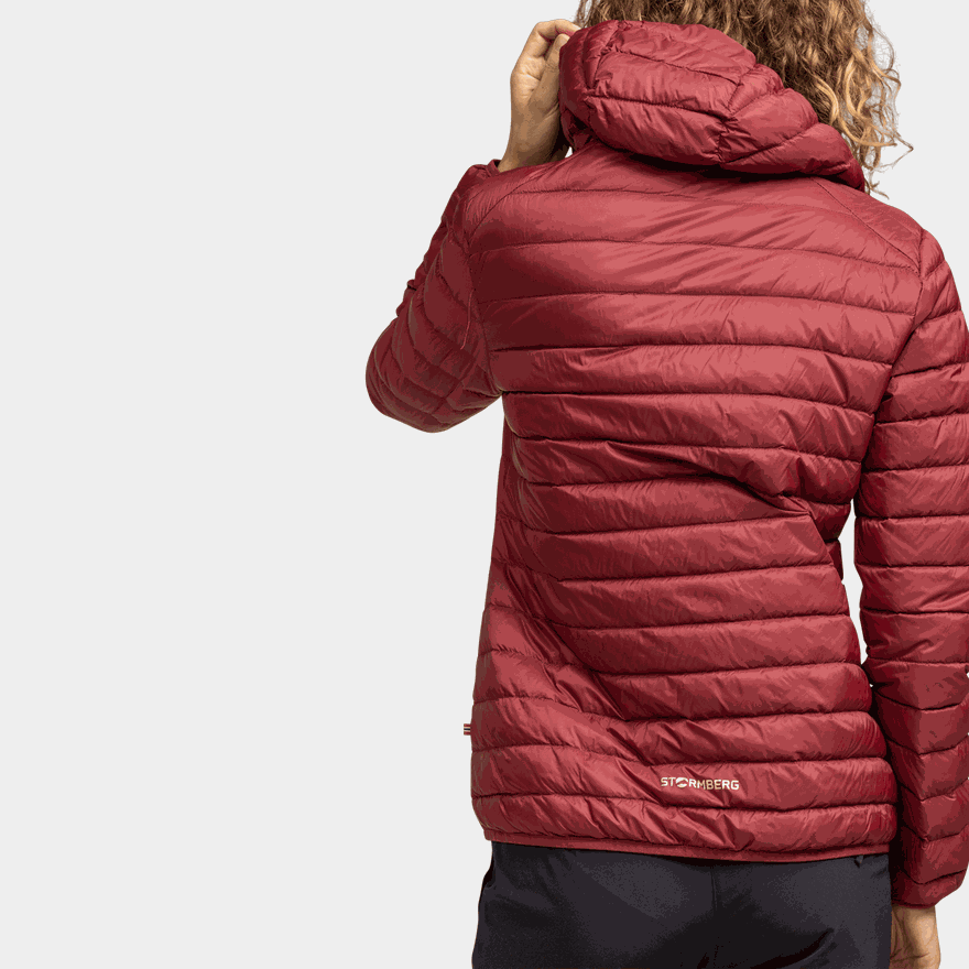 Stavfjell Down Hood Jacket, dunjacka, dam - full image 3