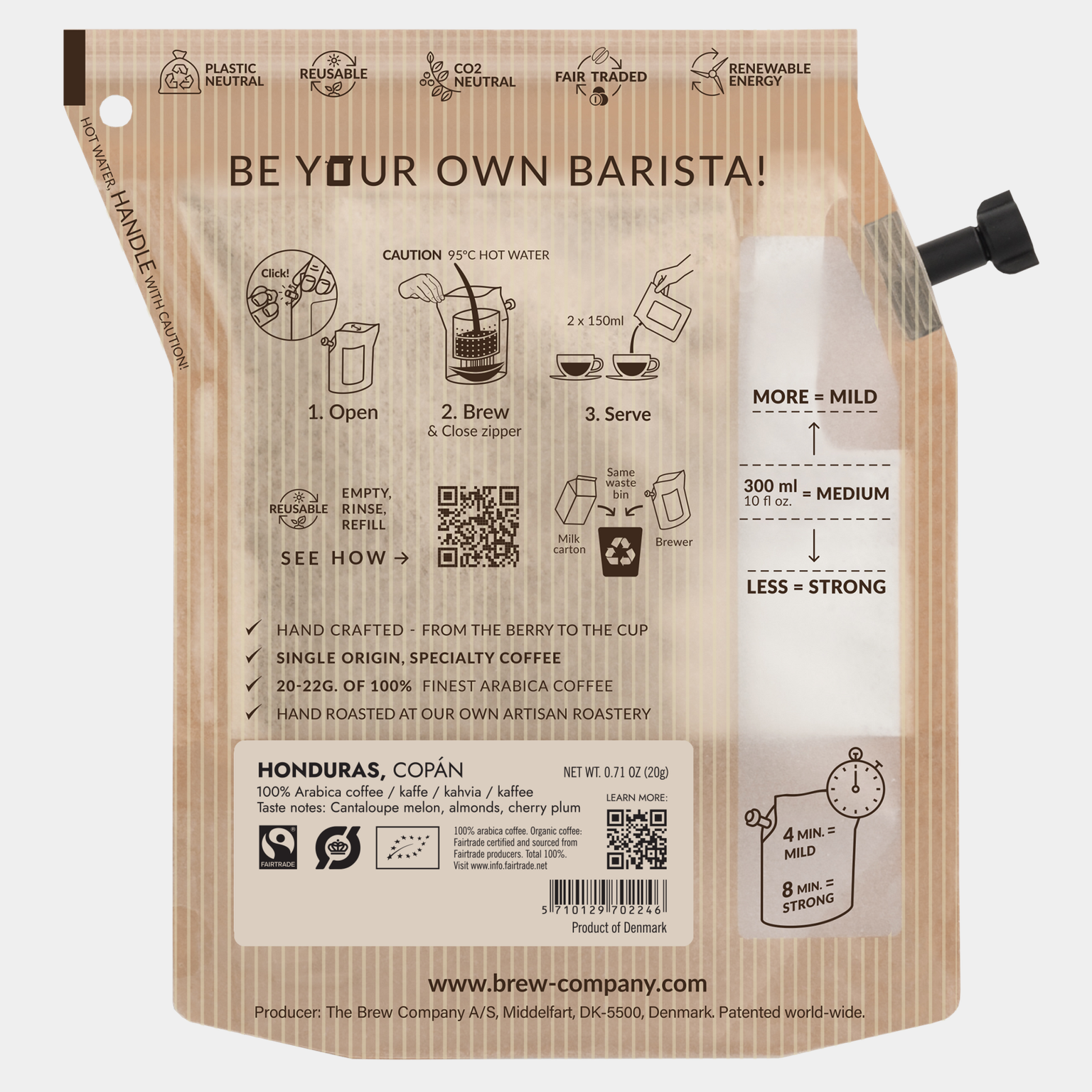 Honduras 2 Cup Coffee, Medium, medium roast, snabbkaffe - full image 2