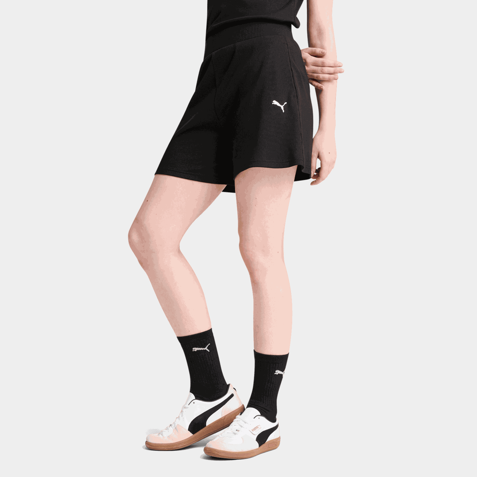 ESS ELEVATED High-Rise Rib Shorts 5", shorts, dam - full image 1