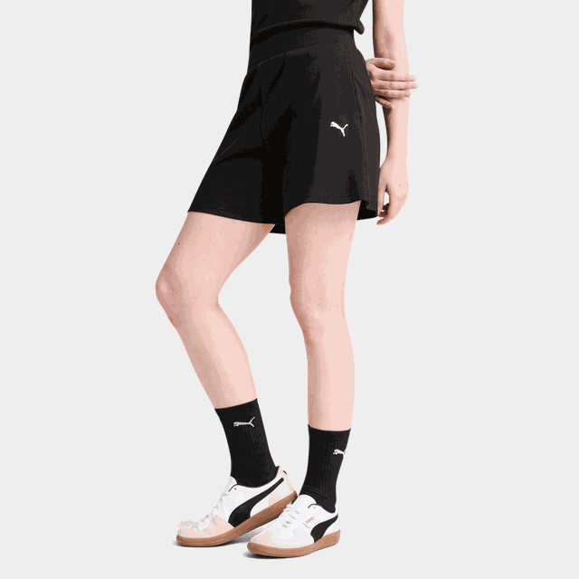 ESS ELEVATED High-Rise Rib Shorts 5", shorts, dam - Fritids-T-Shirt
