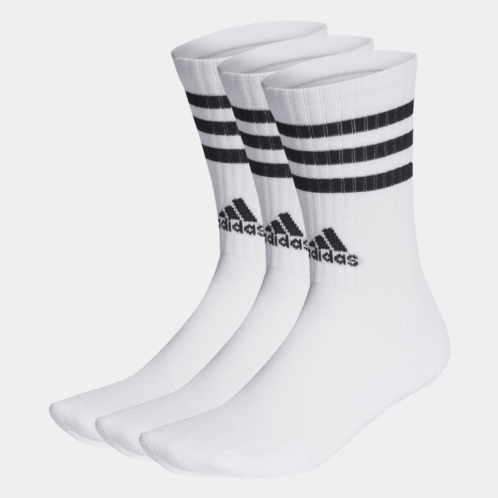3-Stripes Cushioned Crew Socks 3 Pairs, tennisstrumpor - full image 1