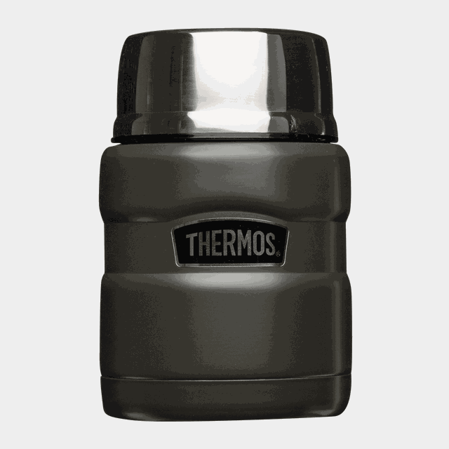 King Stainless steel vakuum food jar Army Green 470 ml with - Termos