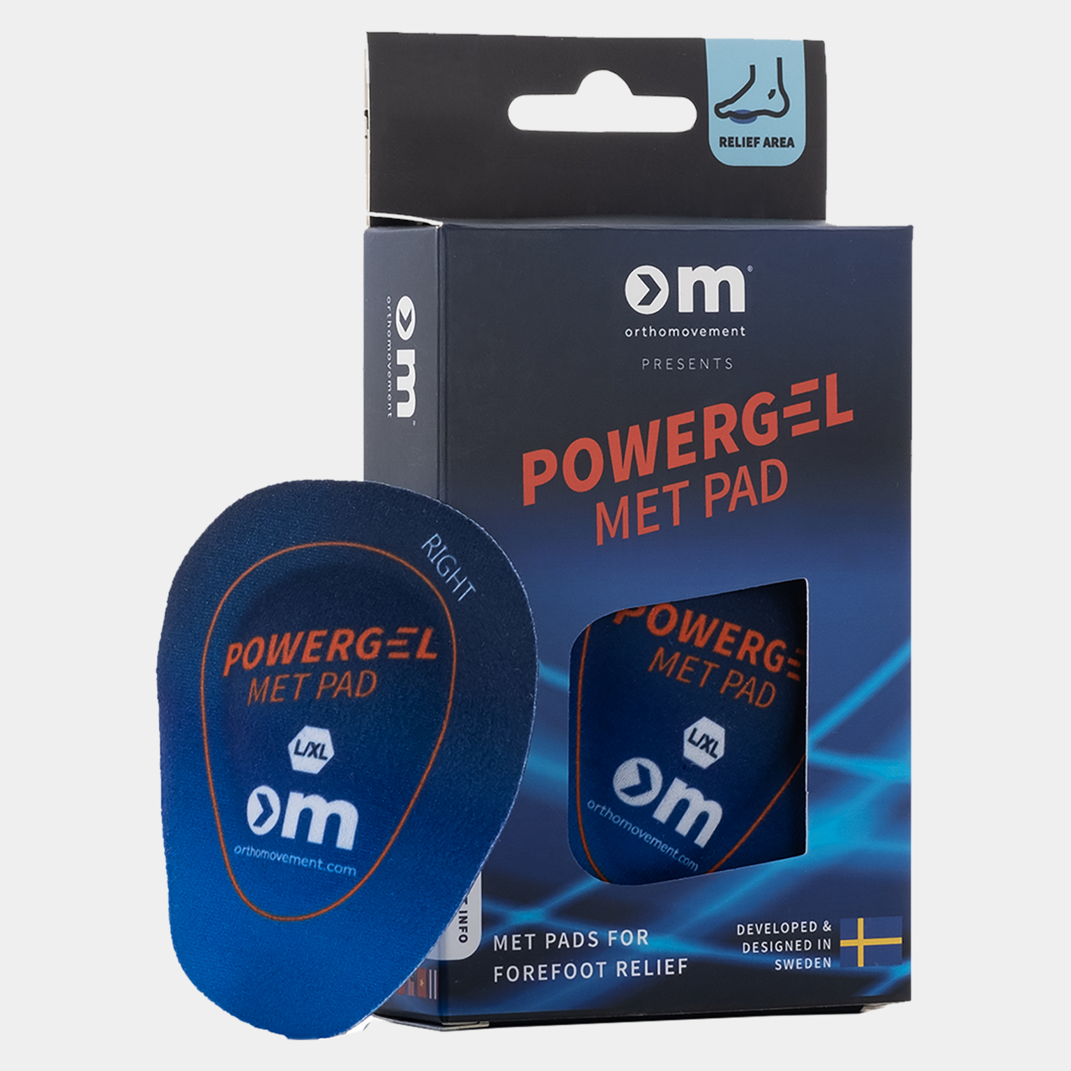 Om Met Pad - One Color, Powergel framfotskudde - full image 2