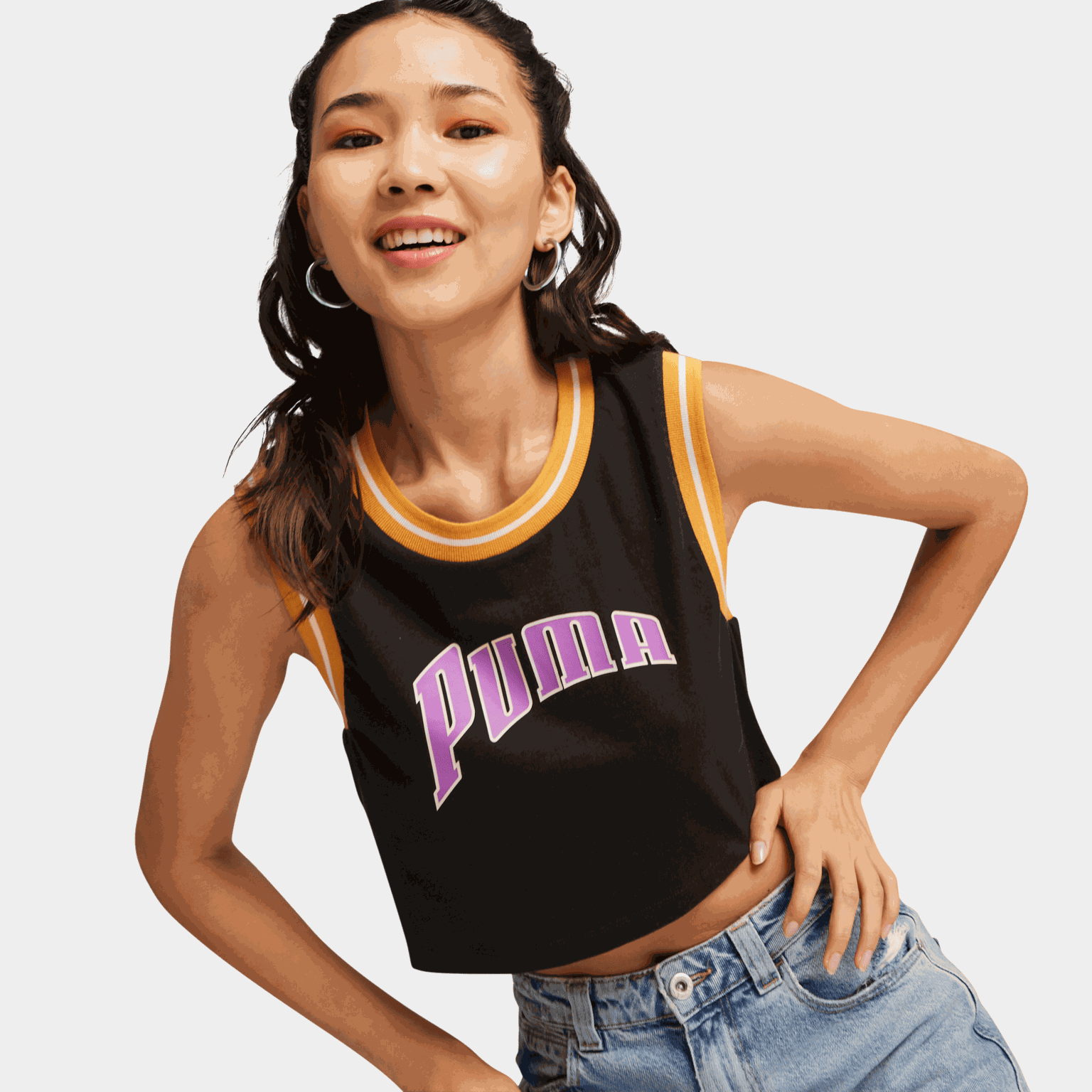TEAM FOR THE FANBASE Graphic Cropped Tee, TEAM Women's Graphic Crop Top - full image 1