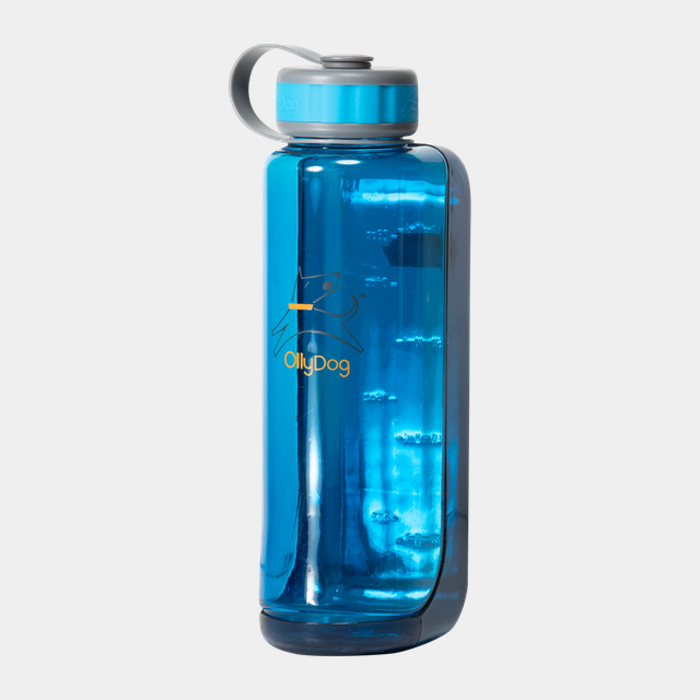 OllyBottle 1L Ocean, drickflaska med hundskål - Tillbehör