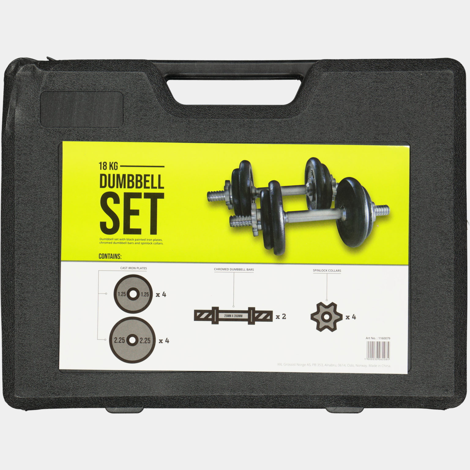 Weightcase 18kg, hantelset - full image 3