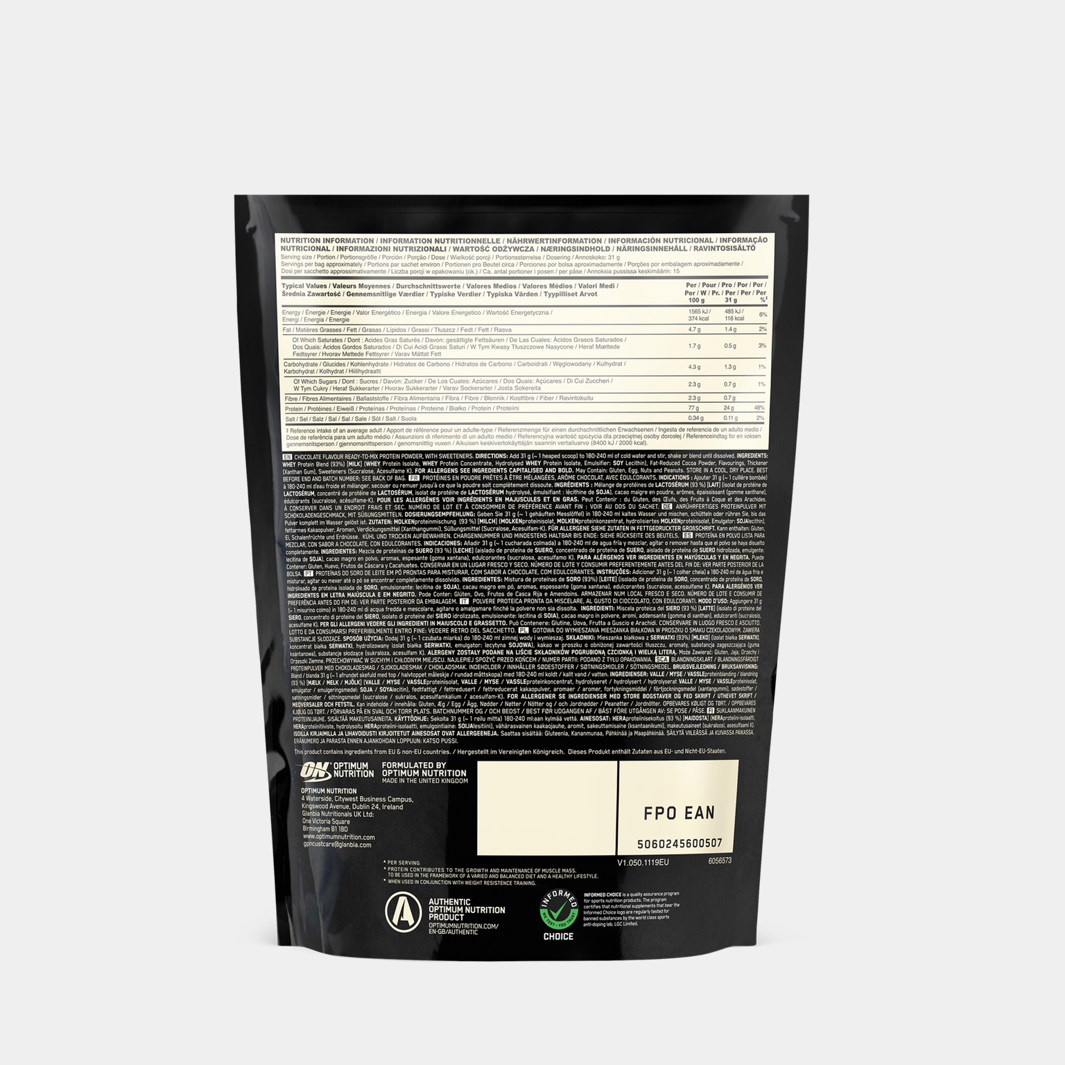 100 % Whey Gold Standard 450 g, proteinpulver - full image 2