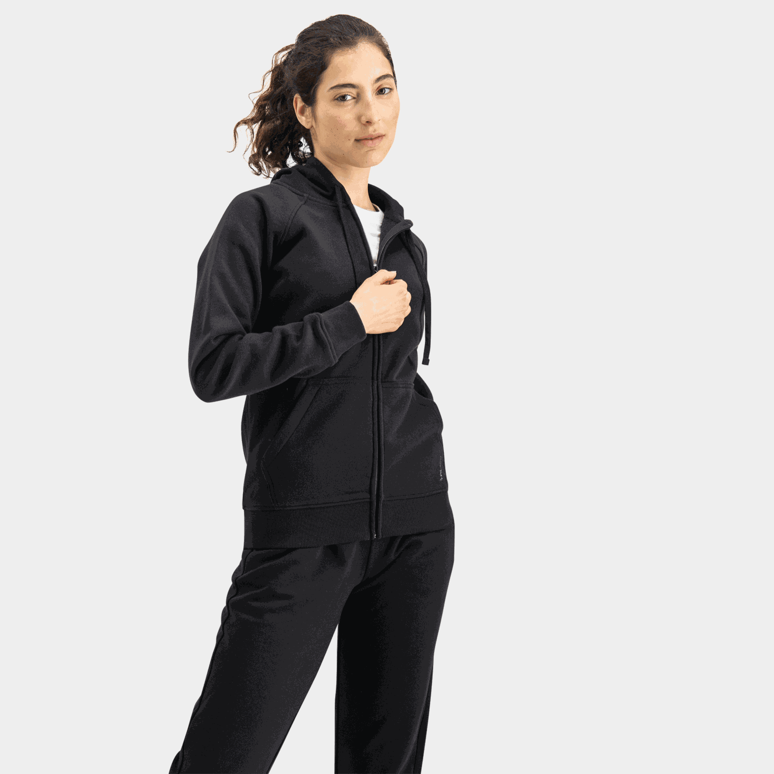 Essential Zip Hood, huvjacka, dam - full image 3
