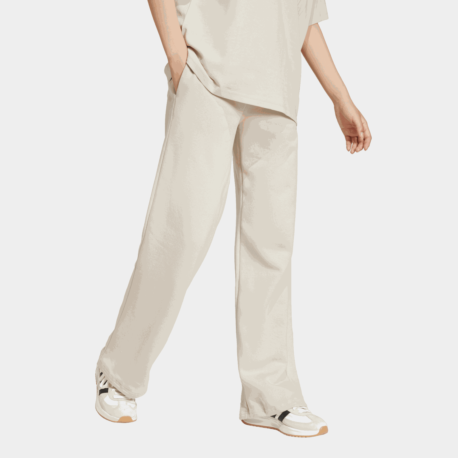 Essentials Small Logo Feel Cozy Open Hem, joggingbyxor, dam - full image 2