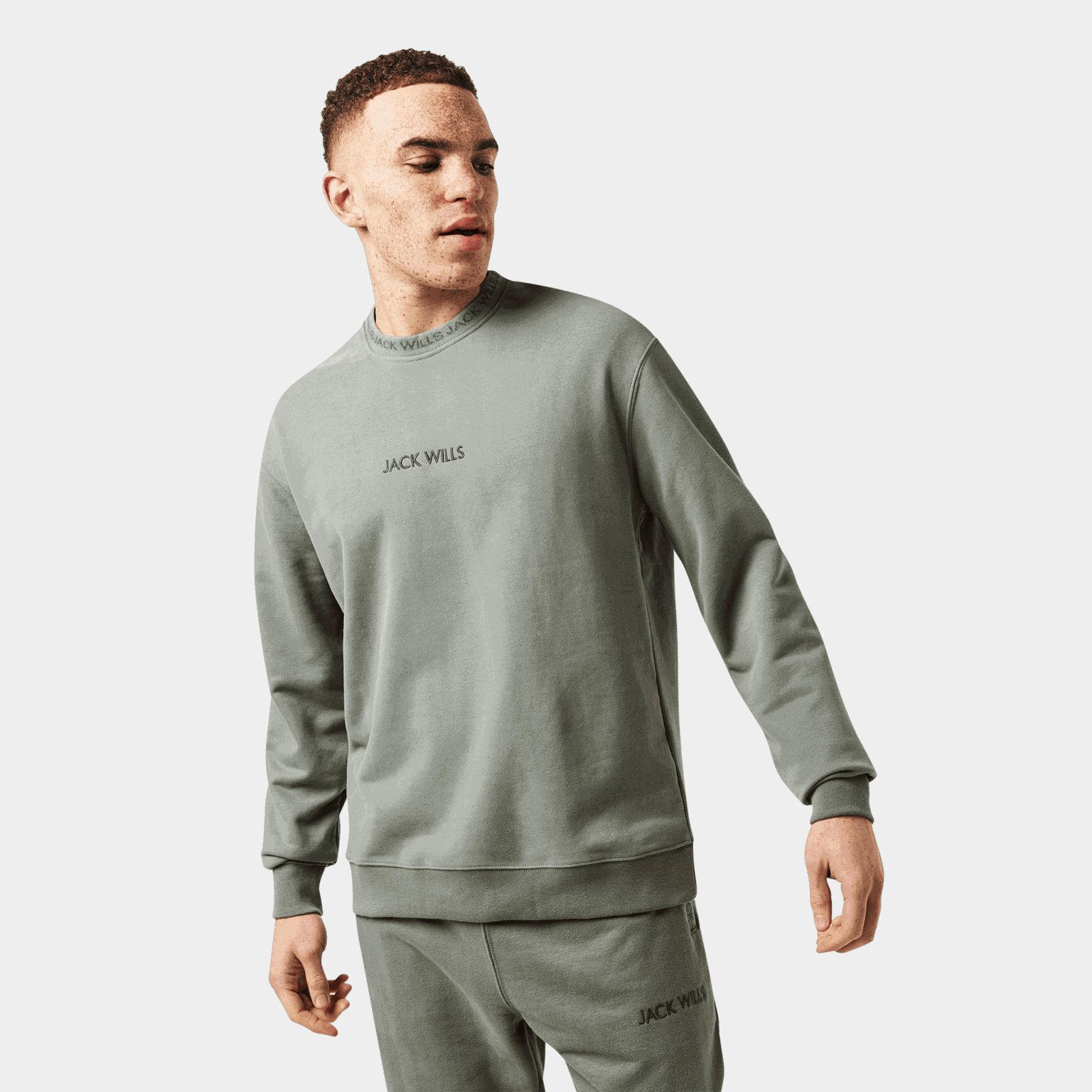 Jacquard Crew, crewneck, tröja, herr - full image 1