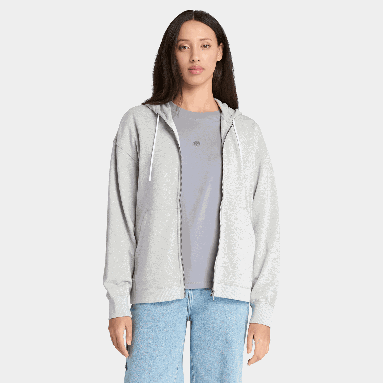 Full-Zip Loop Back Hood, huvjacka, dam - full image 2