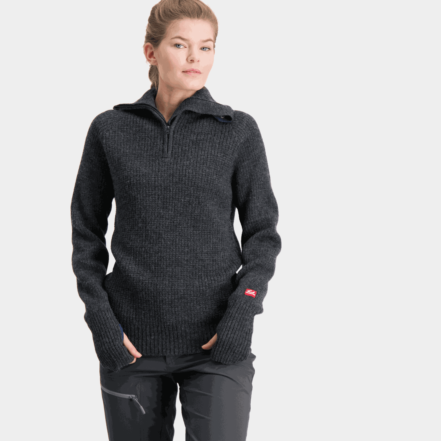 Rav sweater zip, ulltröja - full image 3