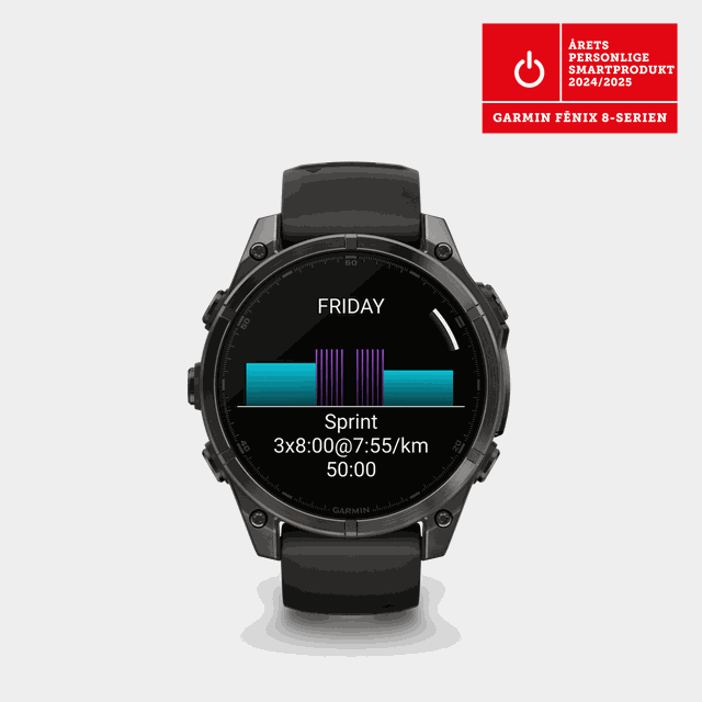 fenix 8 – 47 mm, AMOLED, Sapphire, Titanium, fenix - Pulsklocka