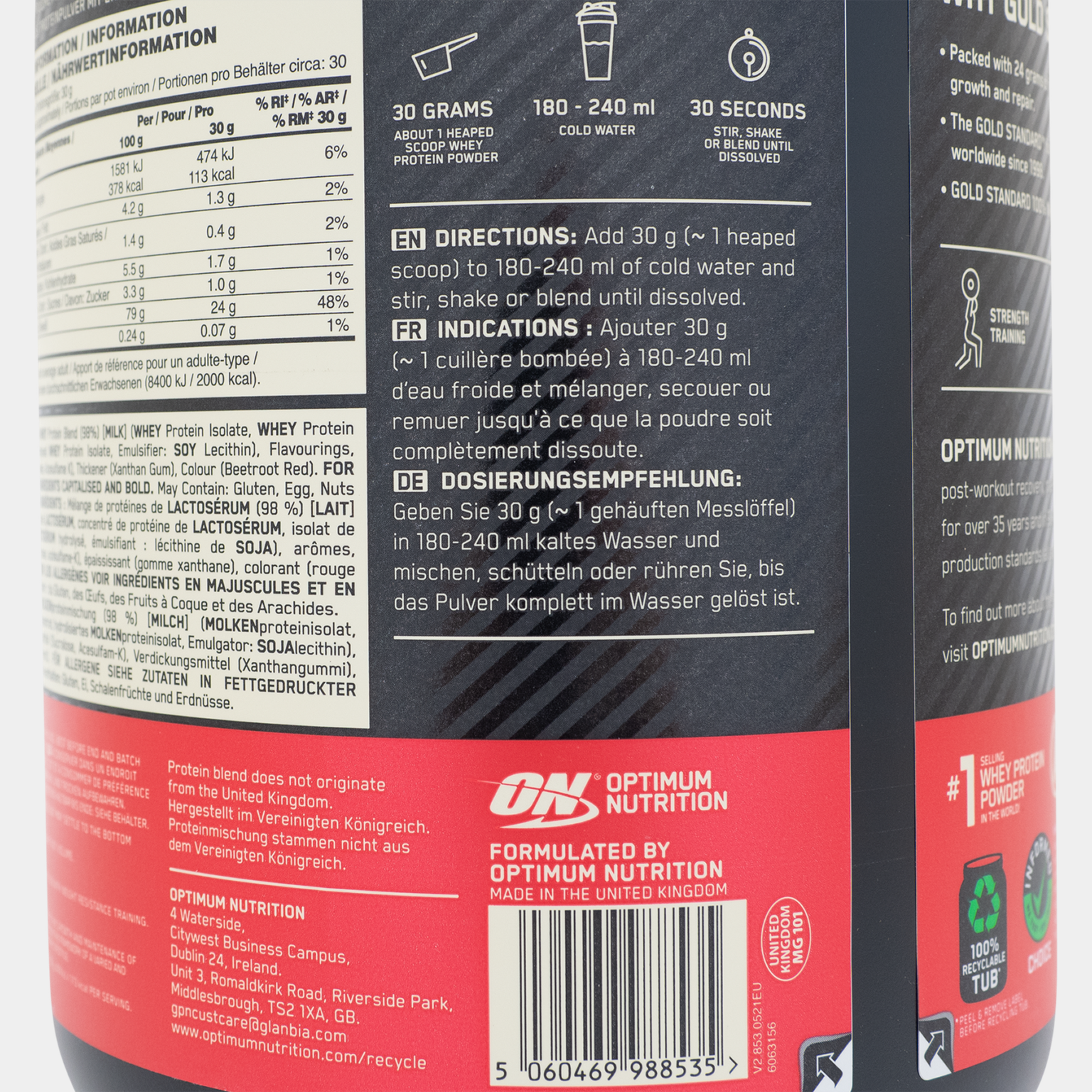 100 % Whey Gold Standard 908 g, proteinpulver - full image 3