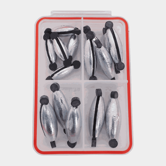 Assorted Split Shots Lead Free Rubber Lock, kulsänke - Diverse Fiskeutrustning