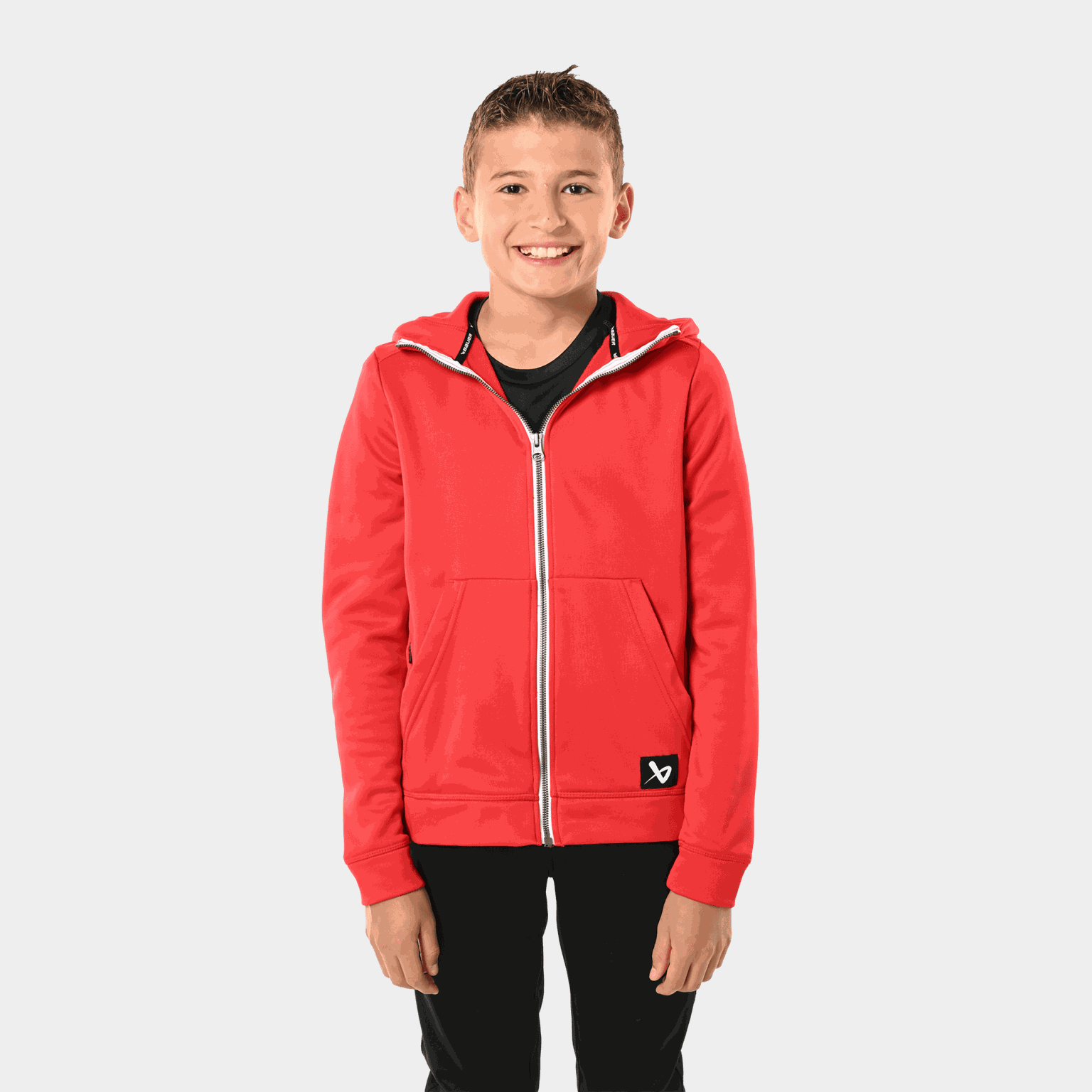 S23 Team Fleece Zip Hoodie 25/26, huvjacka - T-Shirts & Shorts