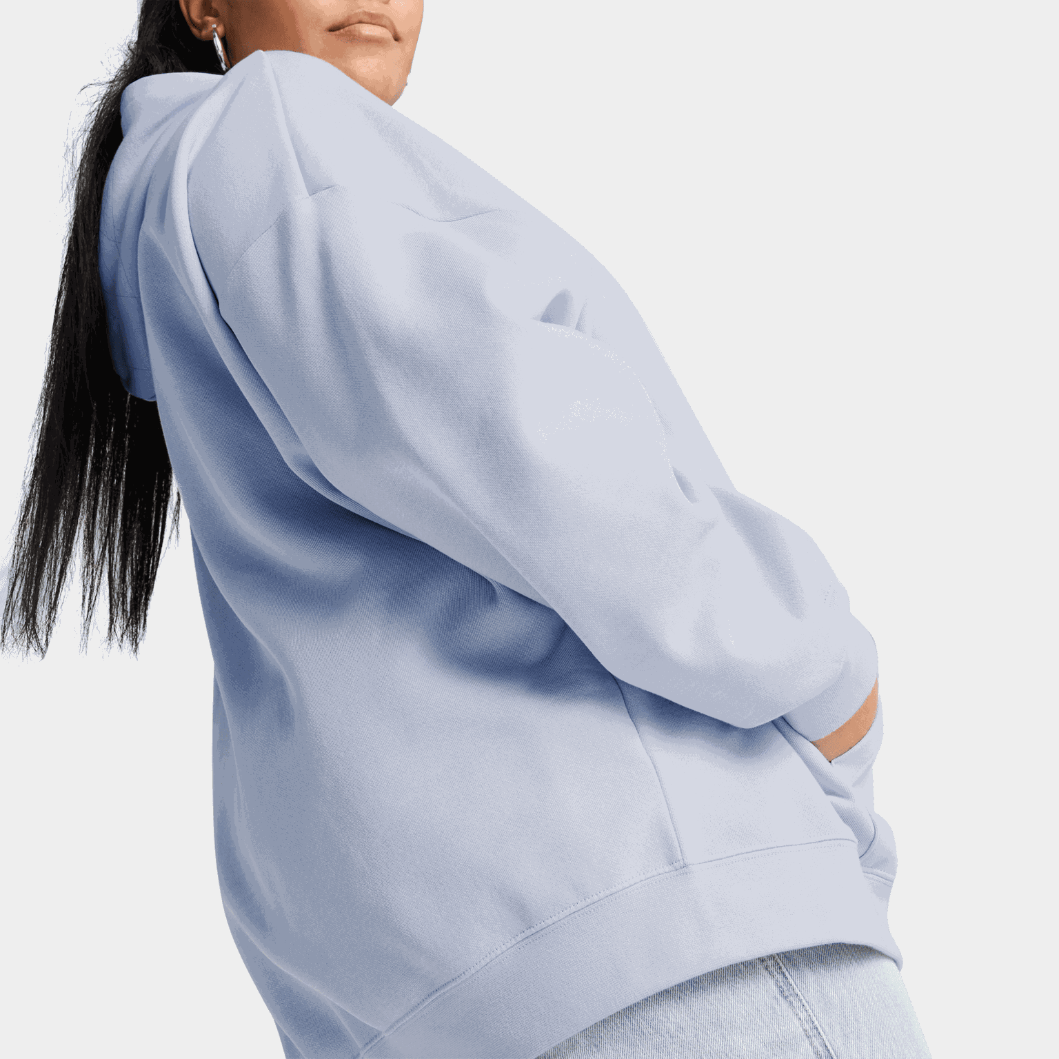 ESS Oversized Hoodie Fleece, huvtröja, dam - full image 4