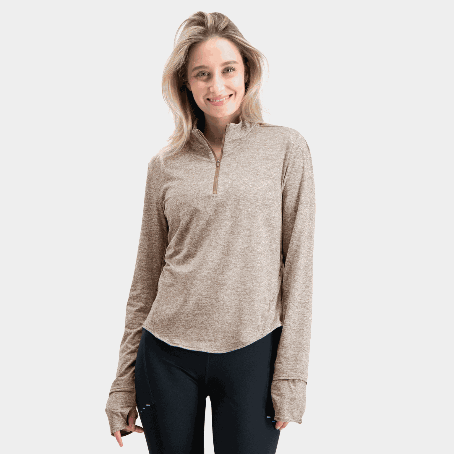 Swift Dri-FIT UV Half-Zip Top, träningströja, dam - full image 1