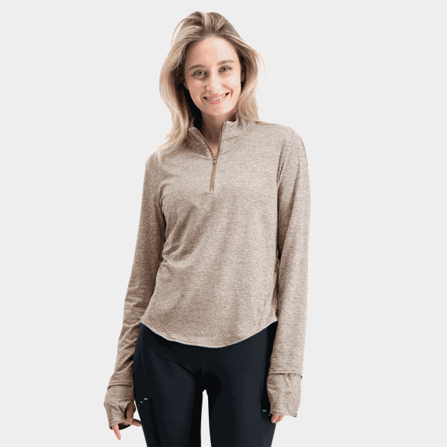 Swift Dri-FIT UV Half-Zip Top, träningströja, dam - Träningströjor