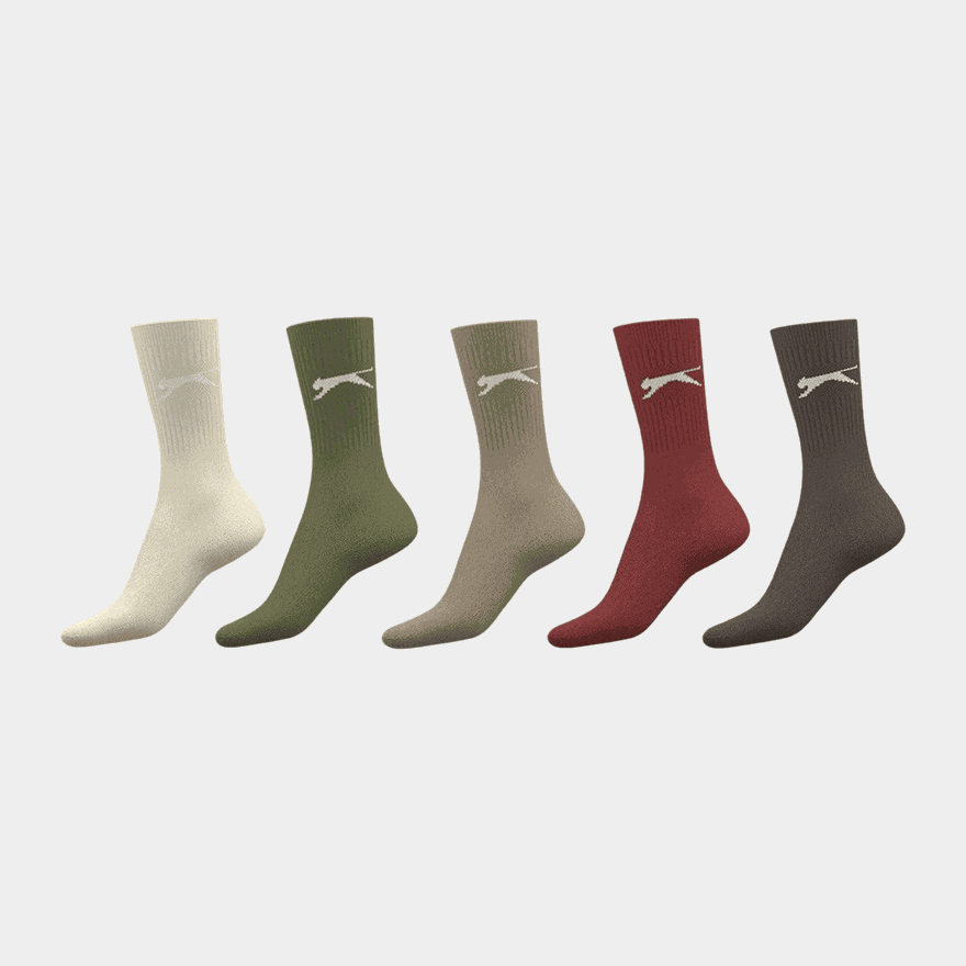 Slaz 5PK Crew Sock S+00, strumpor - full image 2