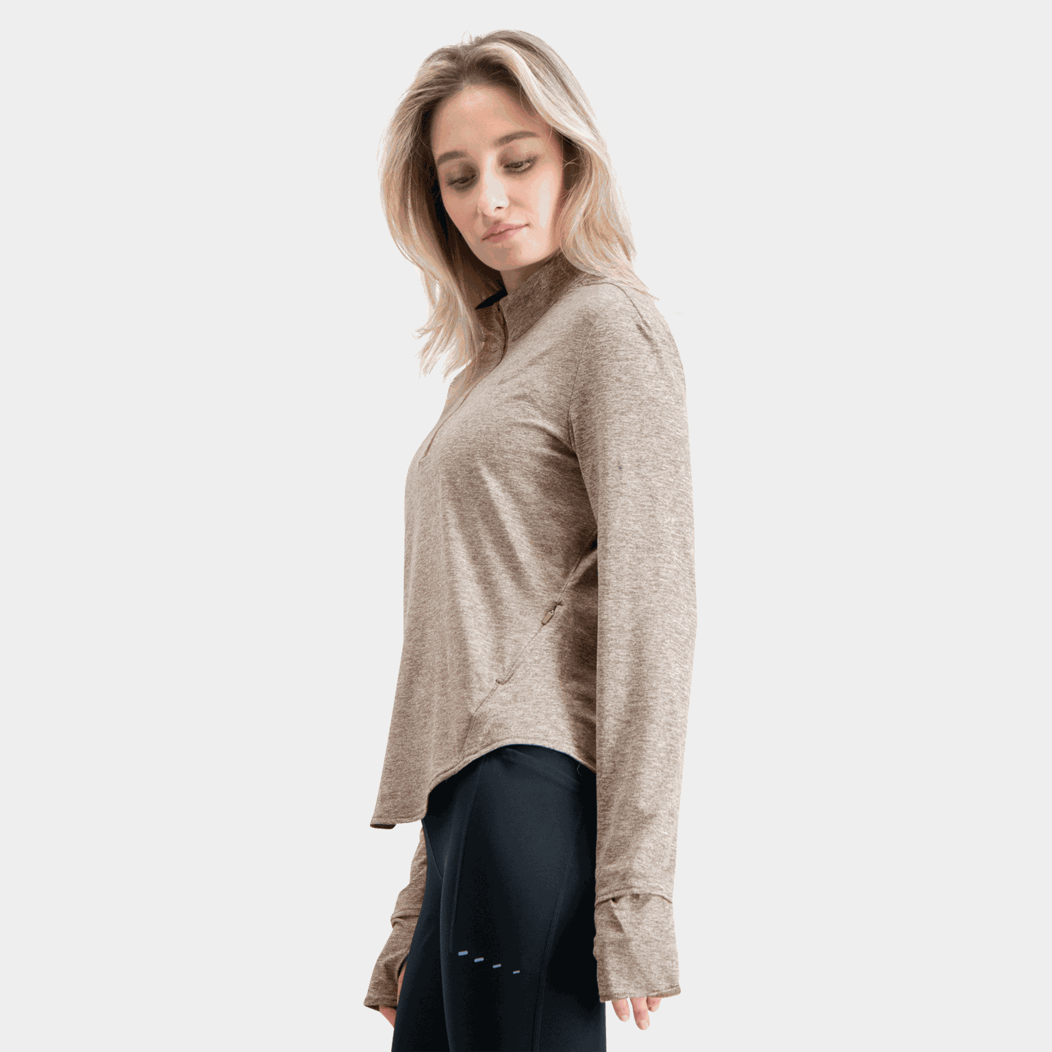 Swift Dri-FIT UV Half-Zip Top, träningströja, dam - full image 3