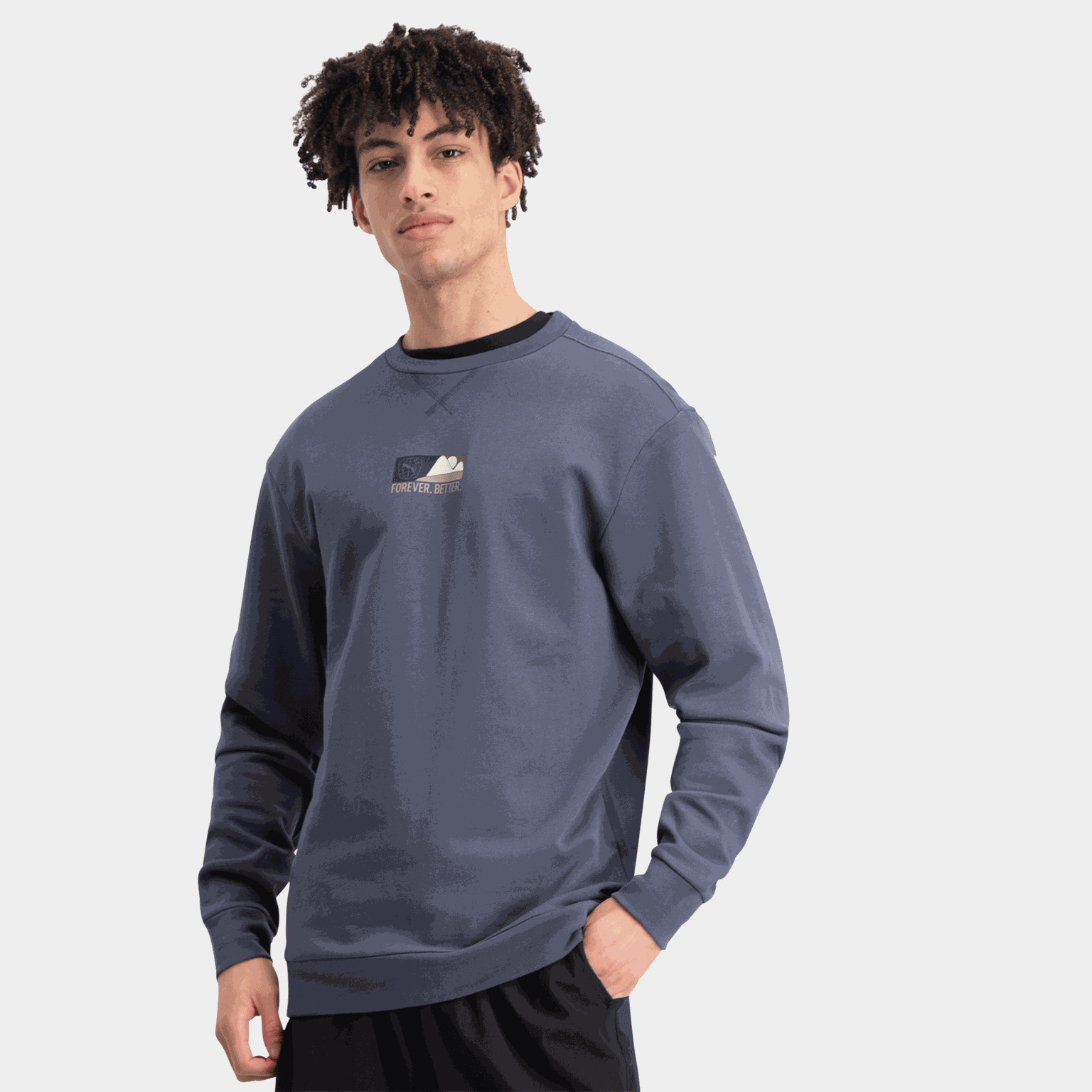 BETTER SPORTSWEAR Crew, collegetröja, herr - Hoodtröjor