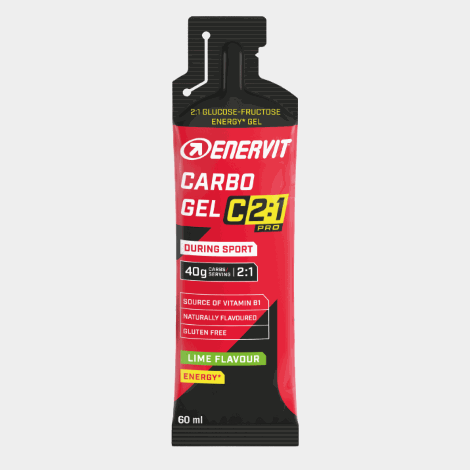 C2:1 PRO Carbo Gel Lime 60 ml, energigel - full image 1