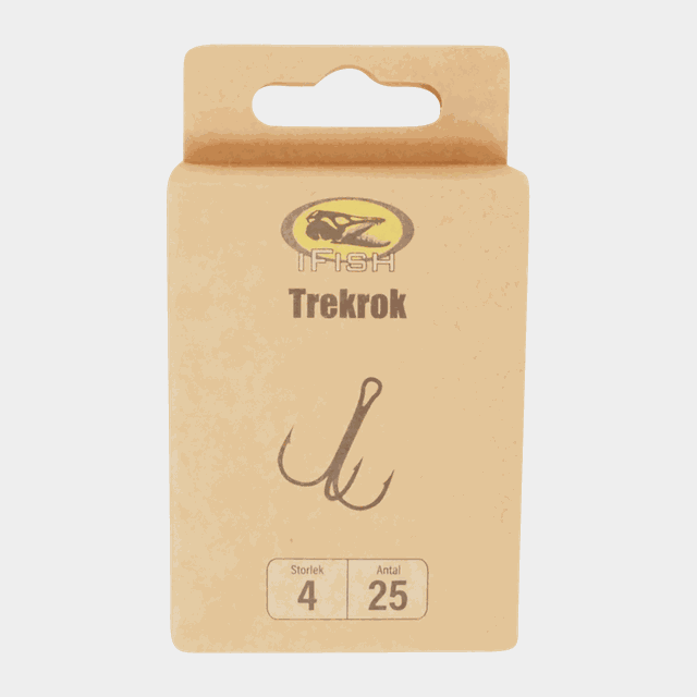 Trekrok 4, 25-pack, trippelkrok - Diverse Fiskeutrustning