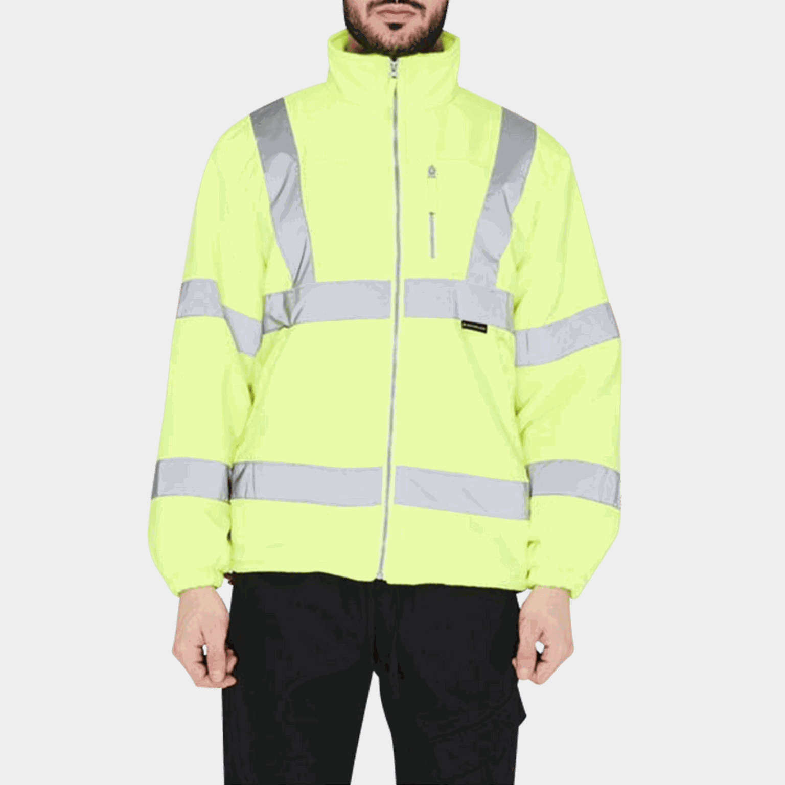 Hi-Vis Fleece Jacket, fleecejacka - full image 1