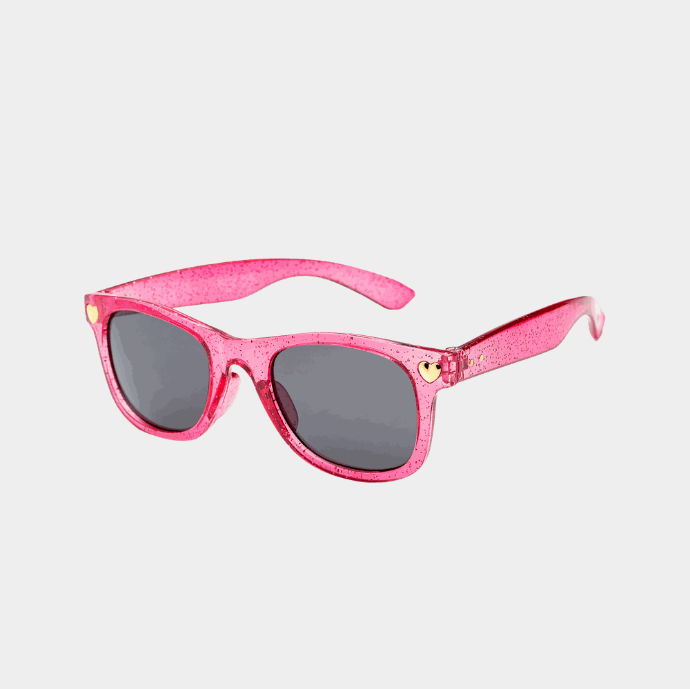 Strong Glitter Pink Metal Hearts, solglasögon - full image 1