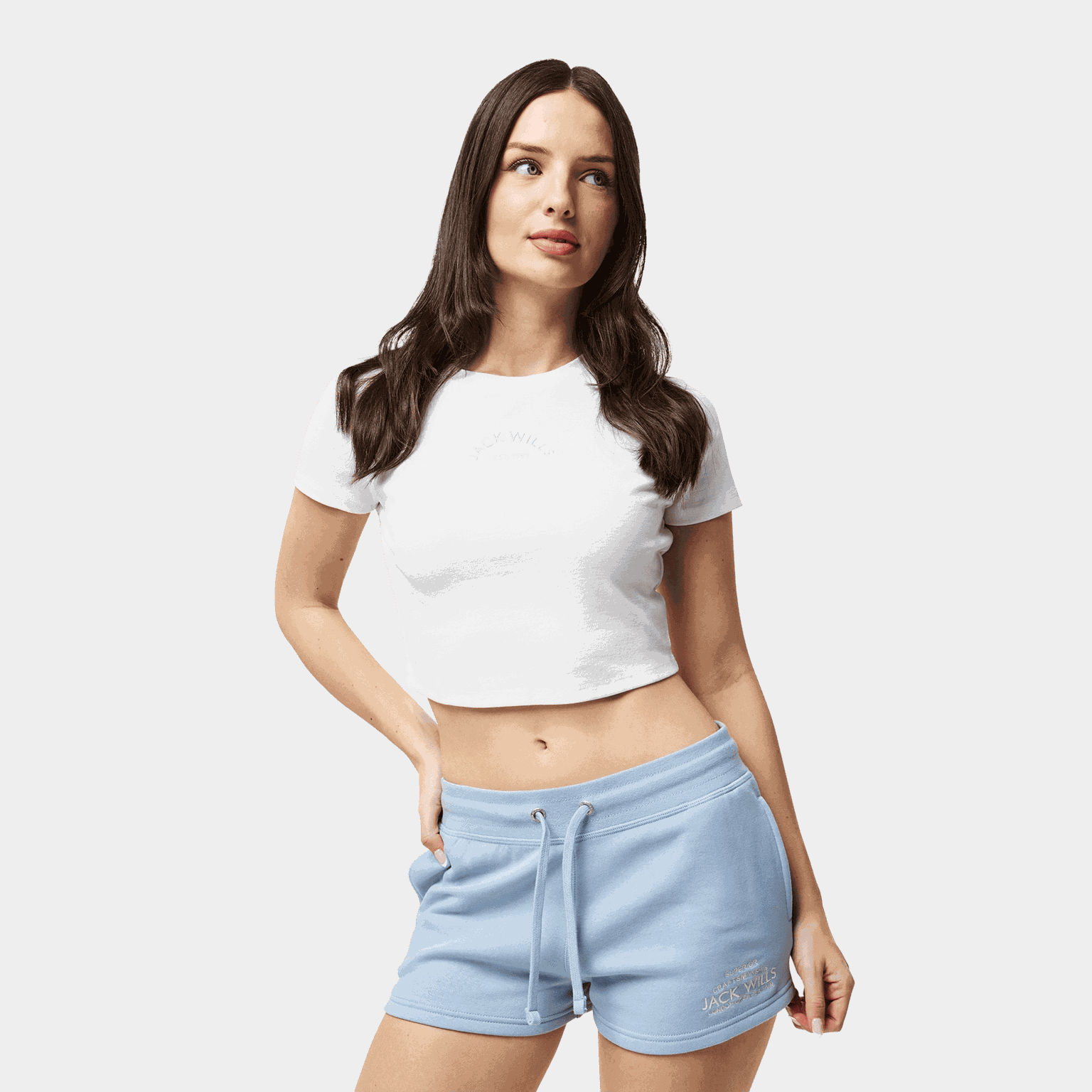Crop Top Tee, kort t-shirt, dam - full image 1
