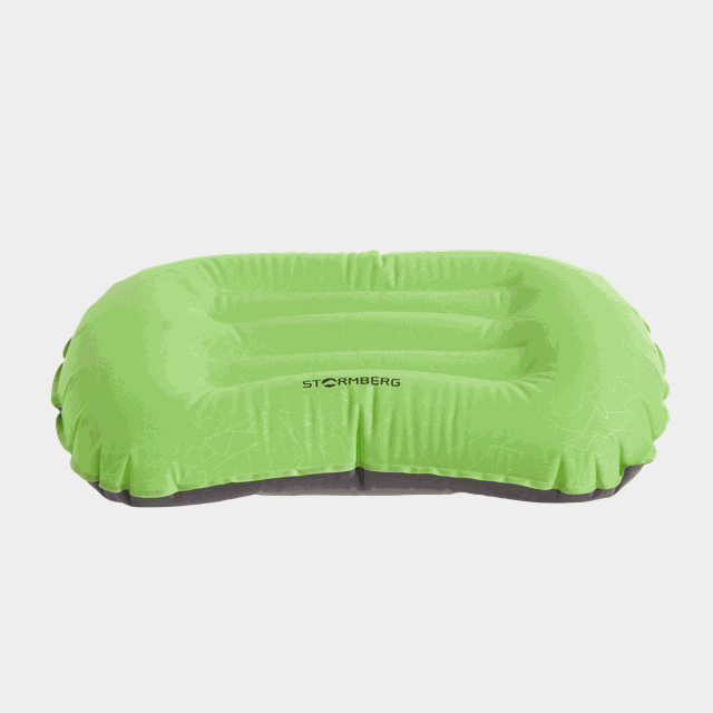 Inflatable Travel Pillow Green, uppblåsbar kudde - Tillbehör