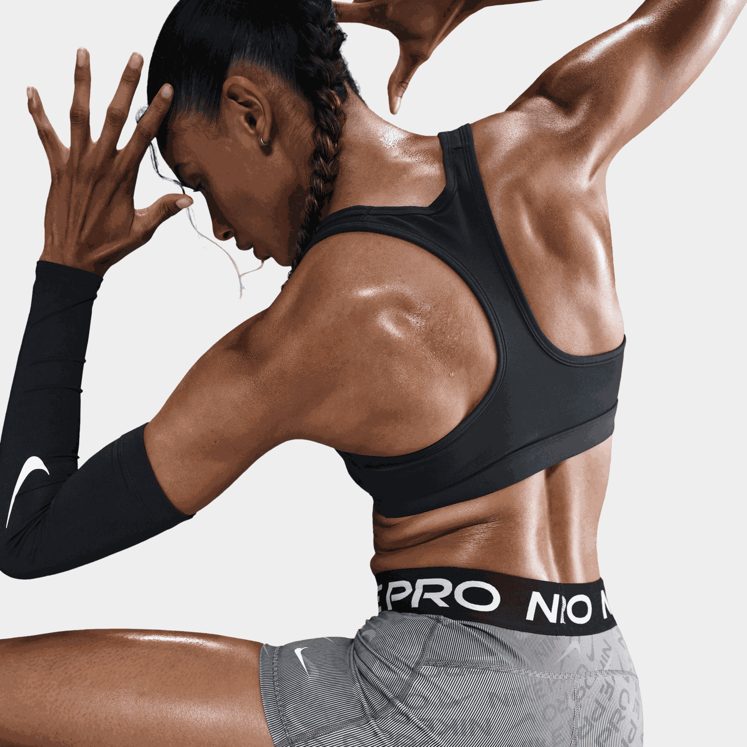 Pro Dri-FIT Mid-Raise 3" Short Allover Print, träningsshorts, dam - full image 2