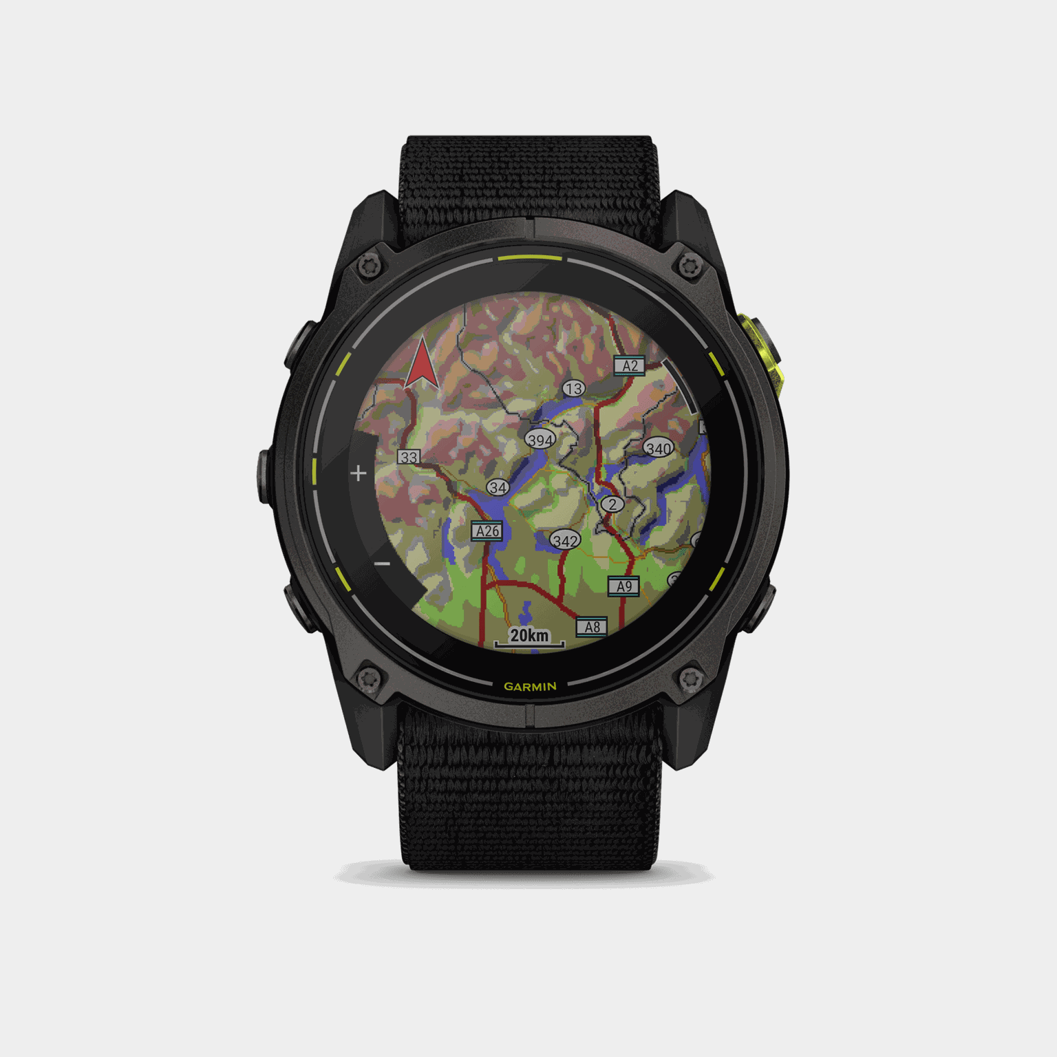 Enduro 3 – mm, Solar, Sapphire, Carbon Gray DLC Ti, ultrafit Nylon Strap, smartklocka - full image 1