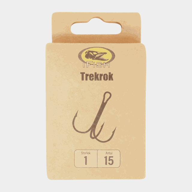 Trekrok 1, 15-pack, trippelkrok - Diverse Fiskeutrustning