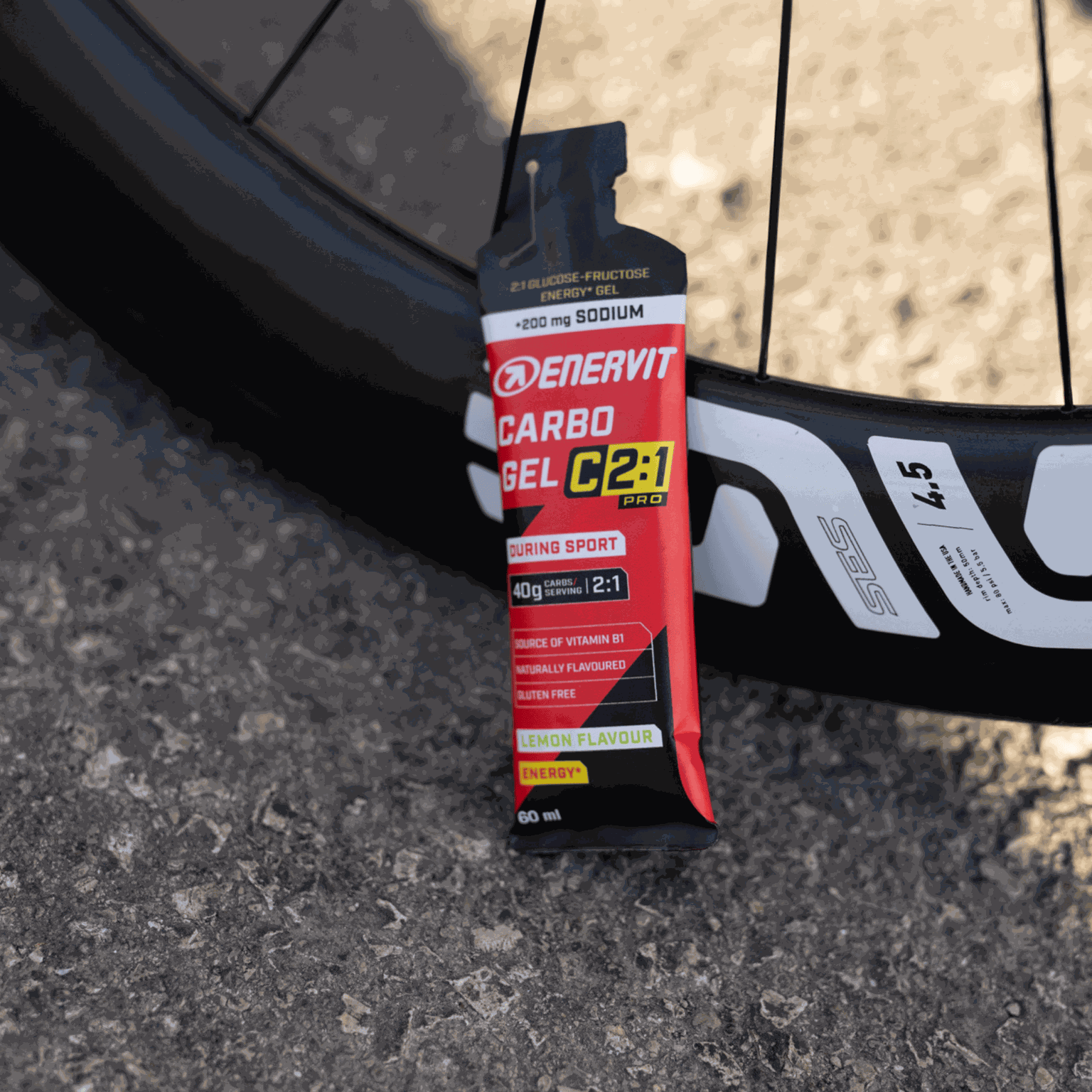 C2:1 PRO Carbo Gel Lemon + 200 mg sodium, energigel - full image 2