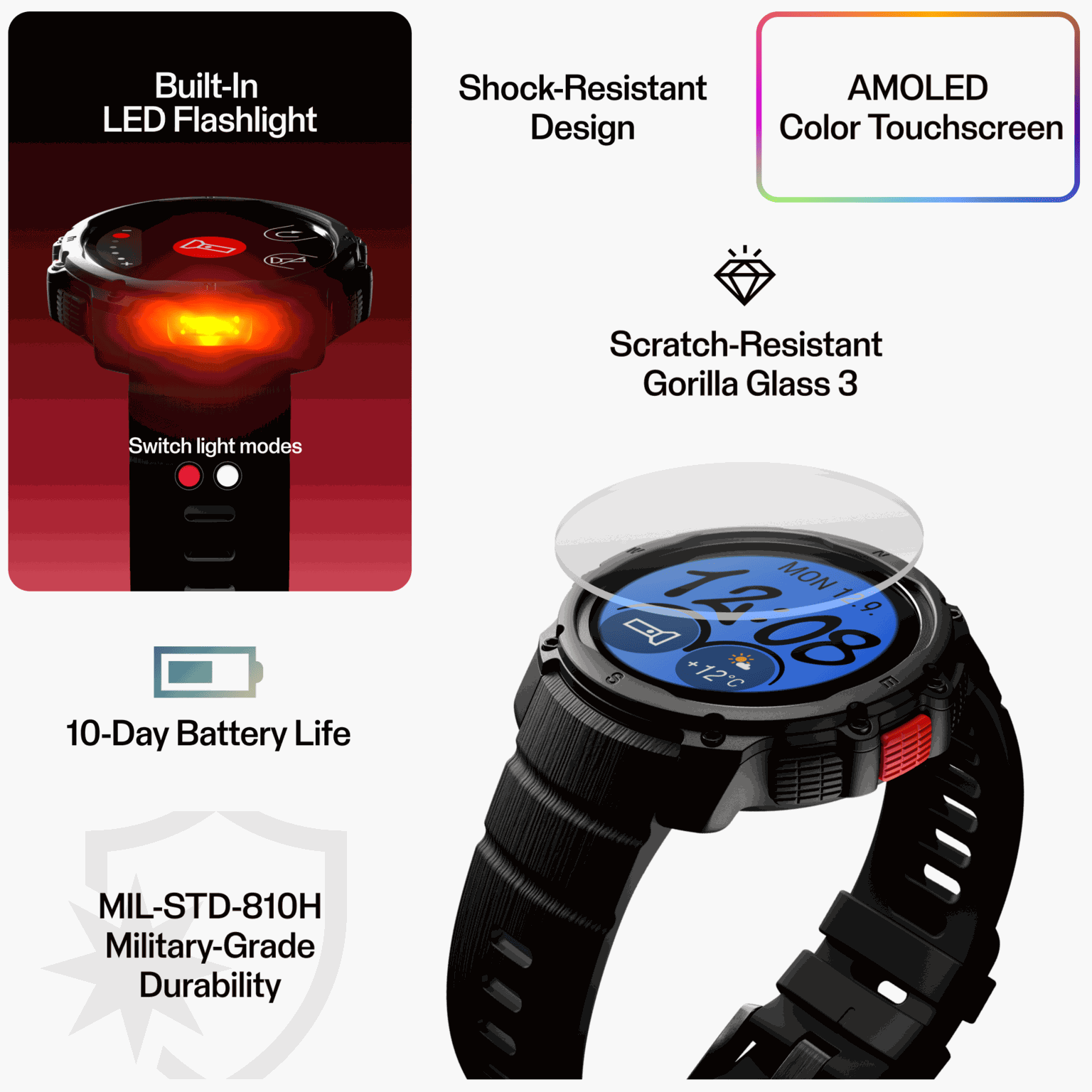 STREET X MULTISPORT WATCH S-L, sportklocka - full image 4