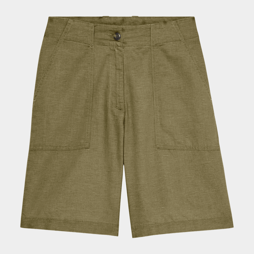 Linen Bermuda, shorts, dam - full image 3