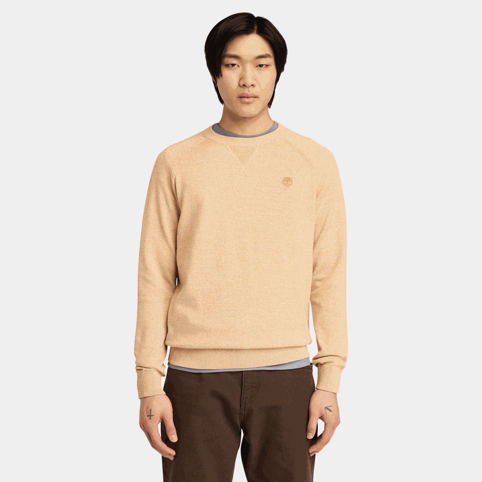 Raglan Sleeve Crew Neck, ulltröja, herr - full image 1