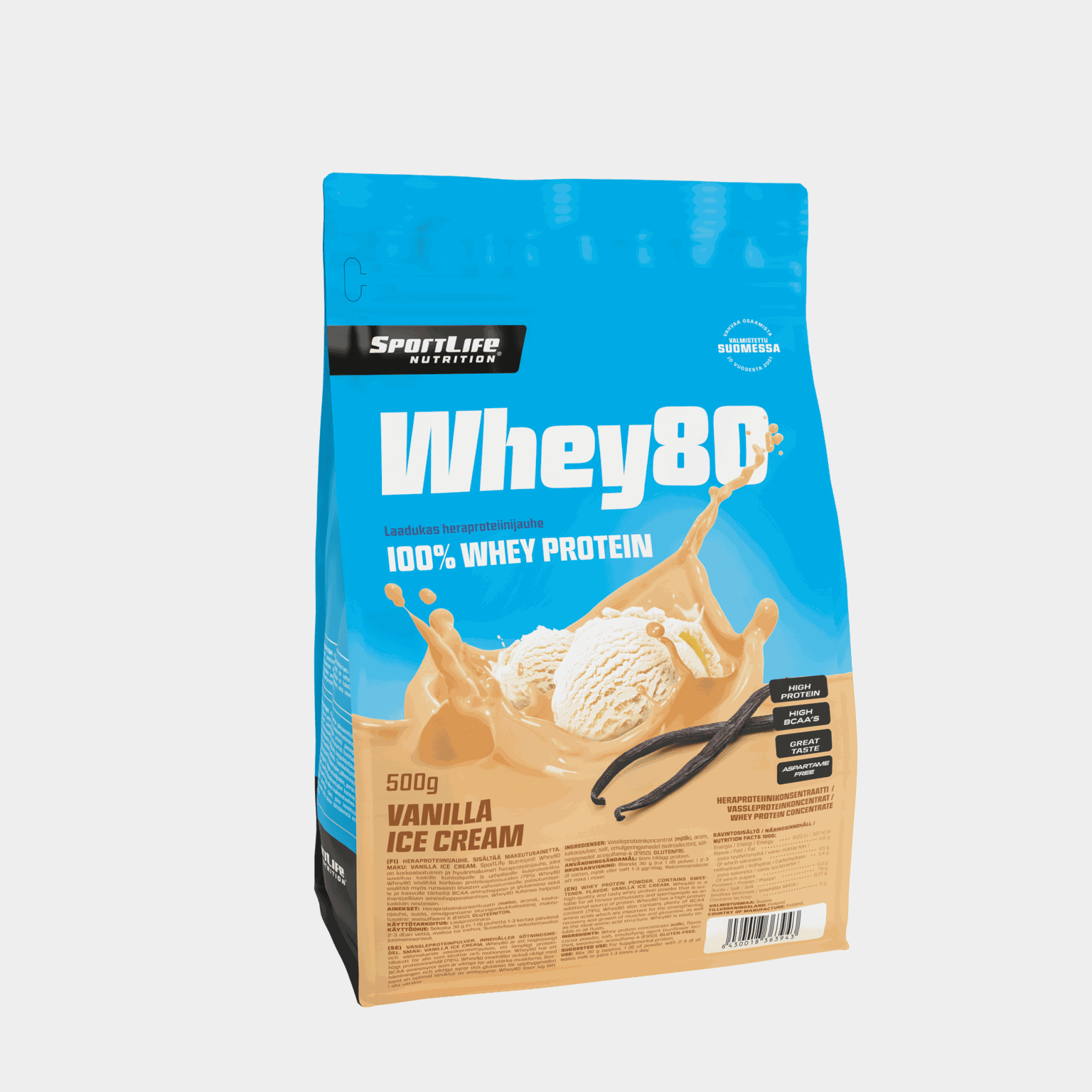 Whey80 500g, proteinpulver - full image 1