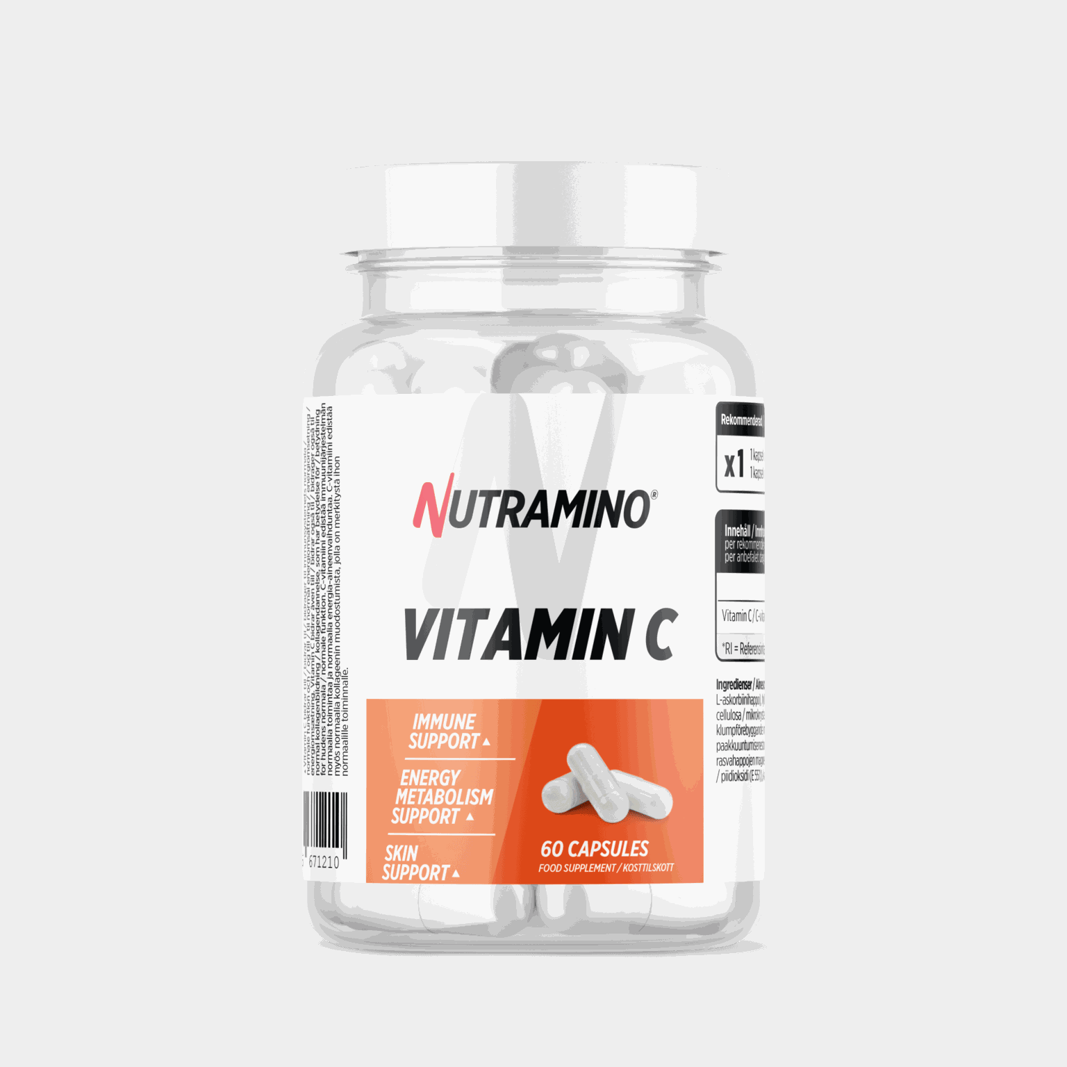 Nutrami Vitamin C 60st, Kosttillskott - Hälsokost