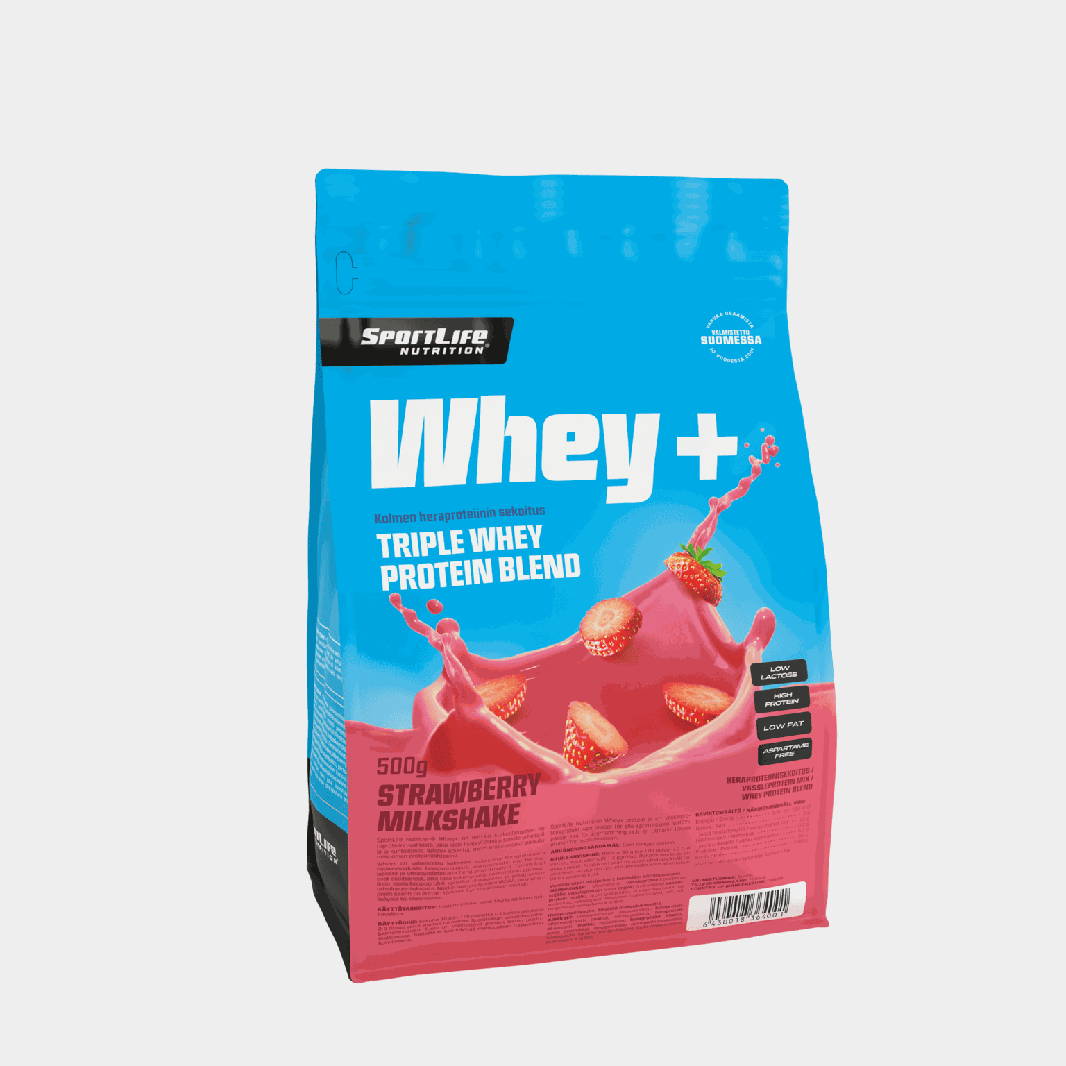 Whey+ 500g, proteinpulver - Vassle