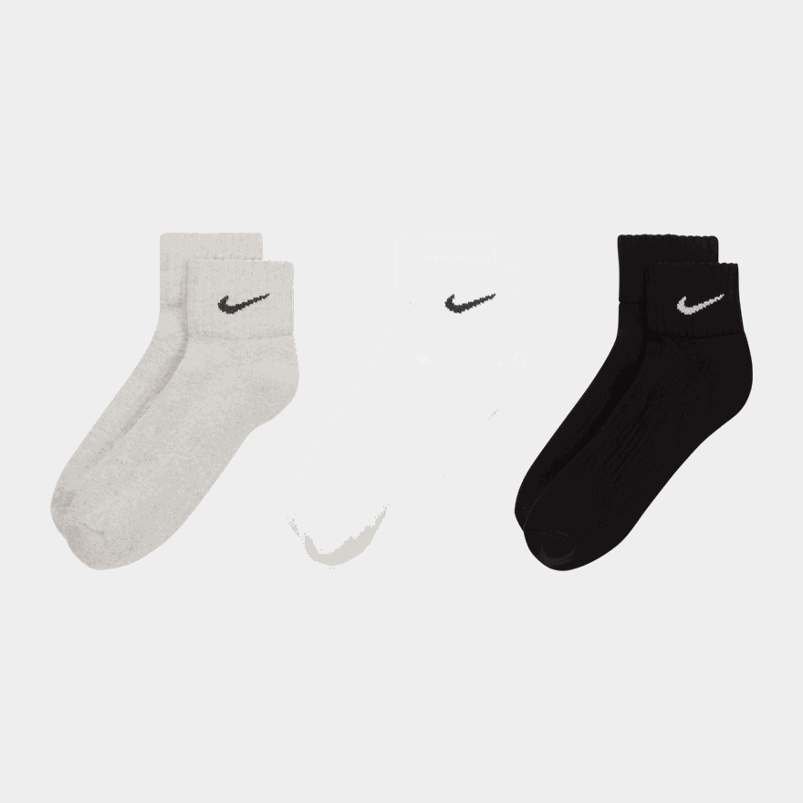 U Nk V Cush Ankle- 3P Value, Strumpor, unisex - full image 2
